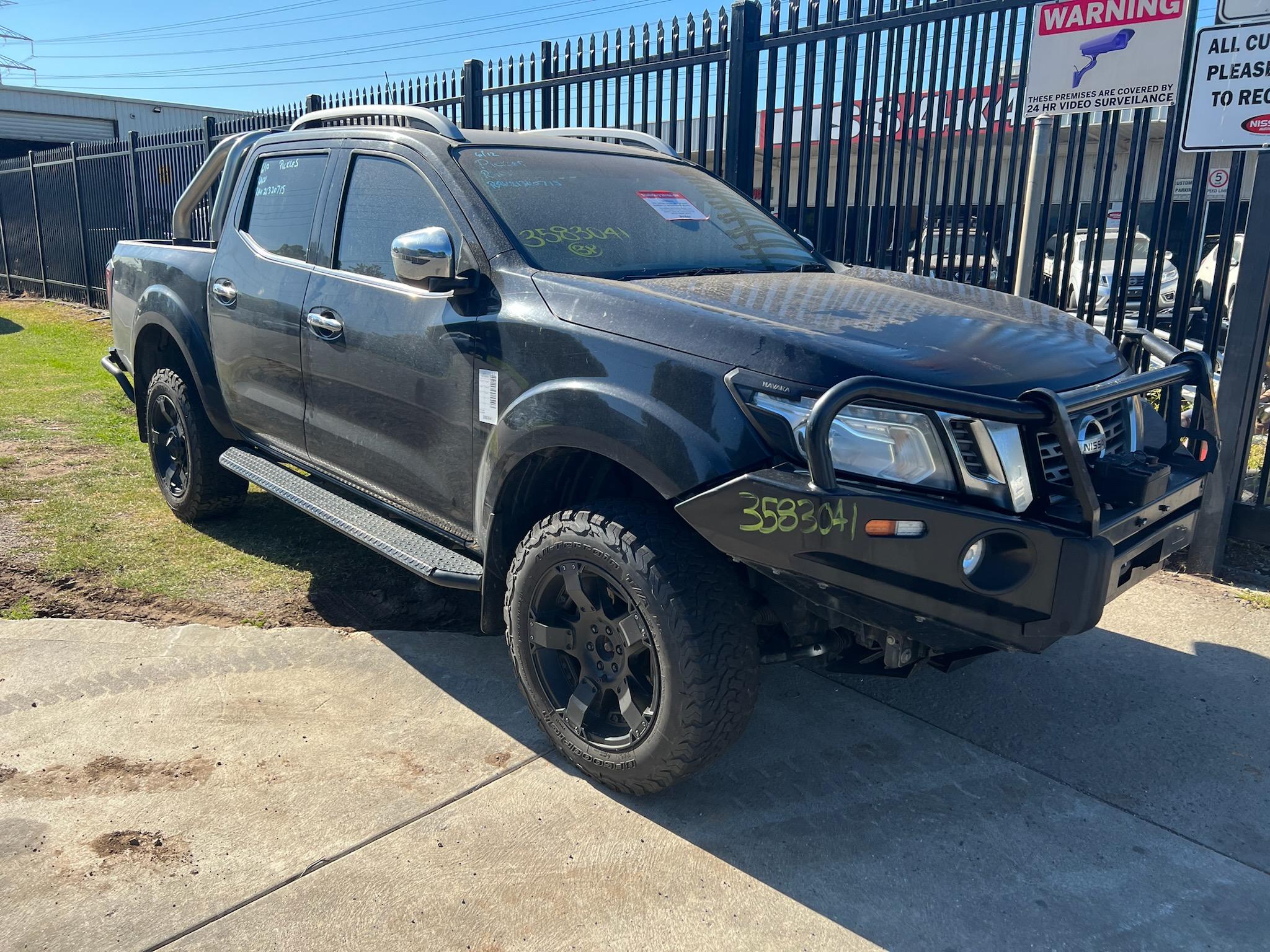 NISSAN NAVARA D23 NP300 YS23 DIESEL BLACK 2017 WRECKING