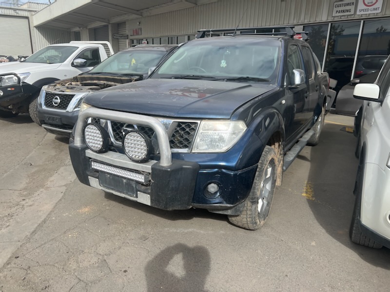 NISSAN NAVARA D40 VSK VQ40 4L PETROL BLUE 2008 WRECKING