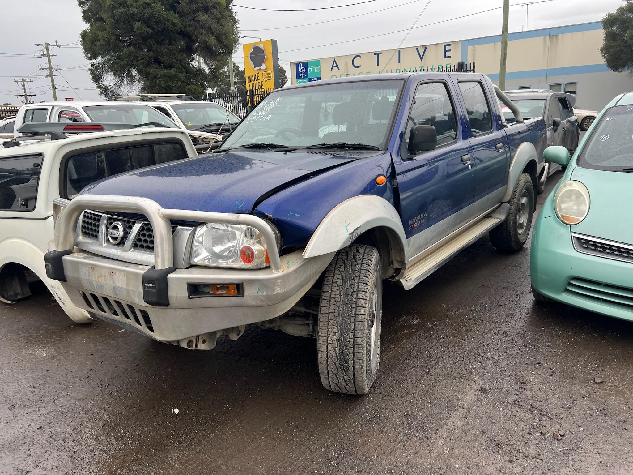 NISSAN NAVARA D22 ST-R ZD30 TURBO DIESEL BLUE 2005 WRECKING