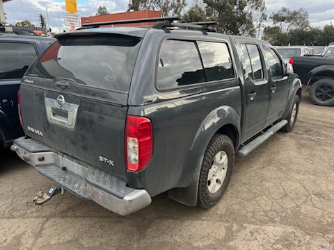 PARTING OUT NISSAN NAVARA D40 ST-X DUALCAB BLACK CANOPY 2009 WRECKING / PARTS FOR SALE