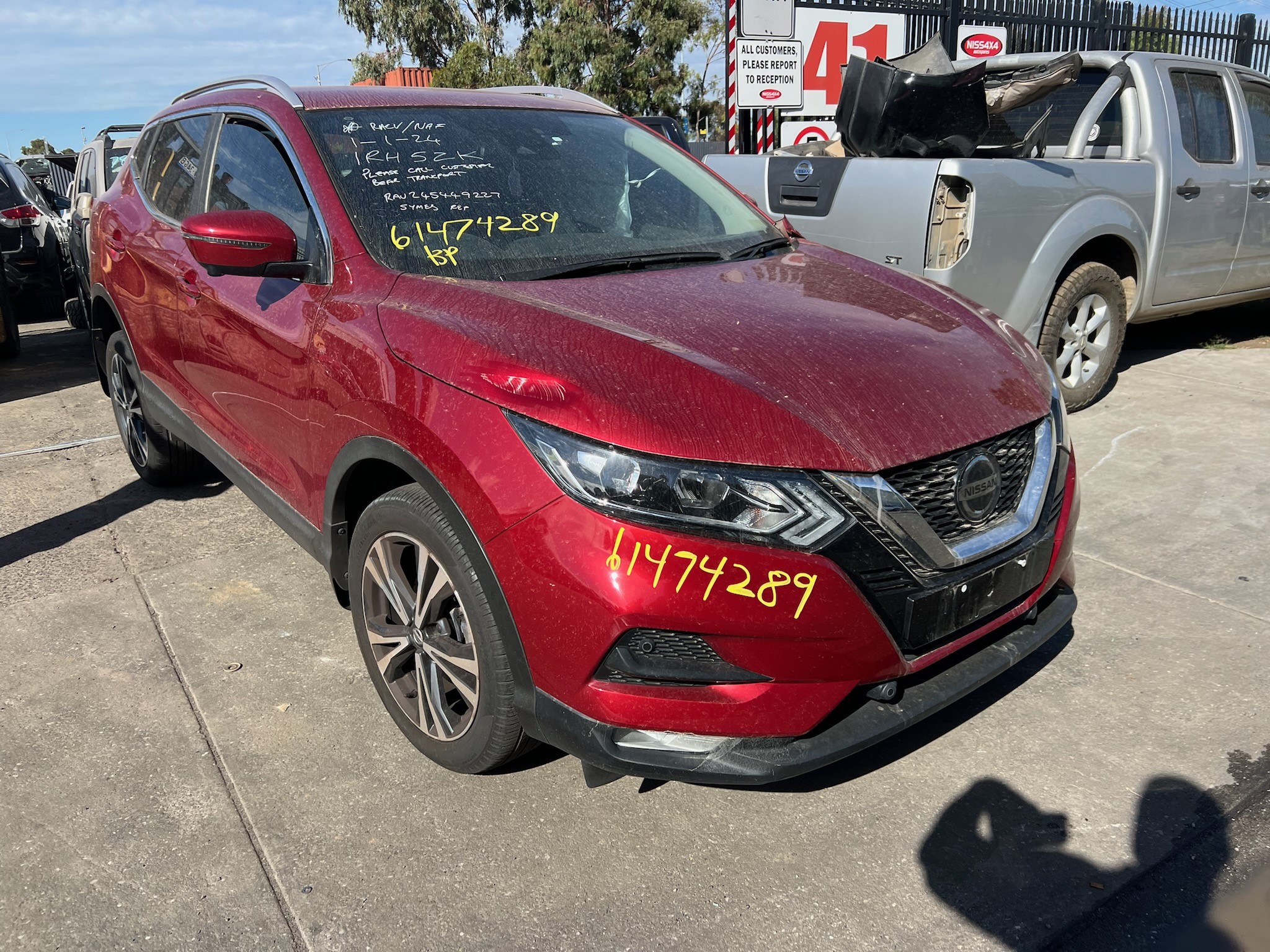 PARTS FOR SALE – NISSAN QASHQAI J11 RED 2.0 PETROL 2018 WRECKING / PARTS ONLY