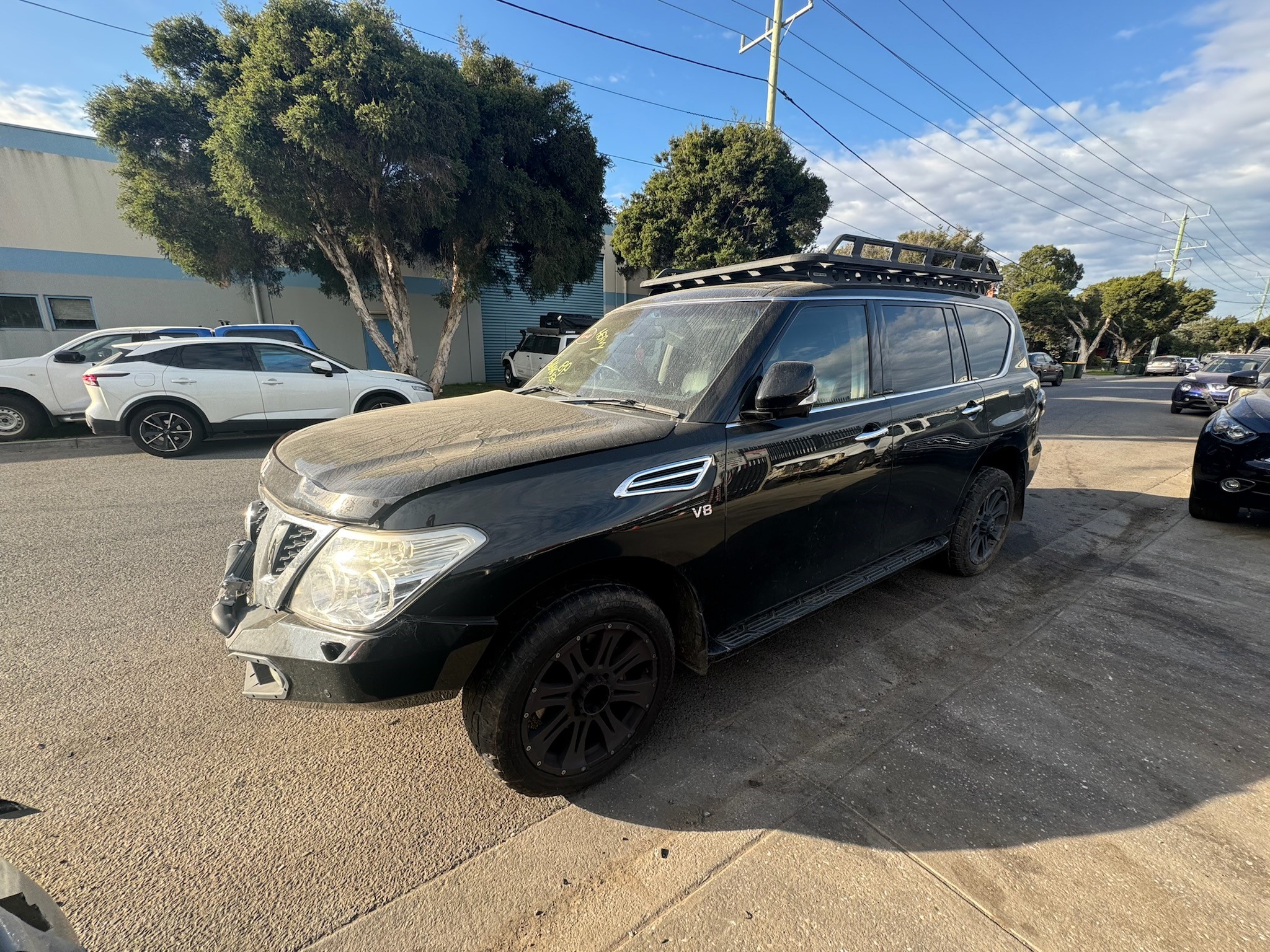 NISSAN PATROL Y62 VK56 SUPERCHARGED V8 BLACK WRECKING