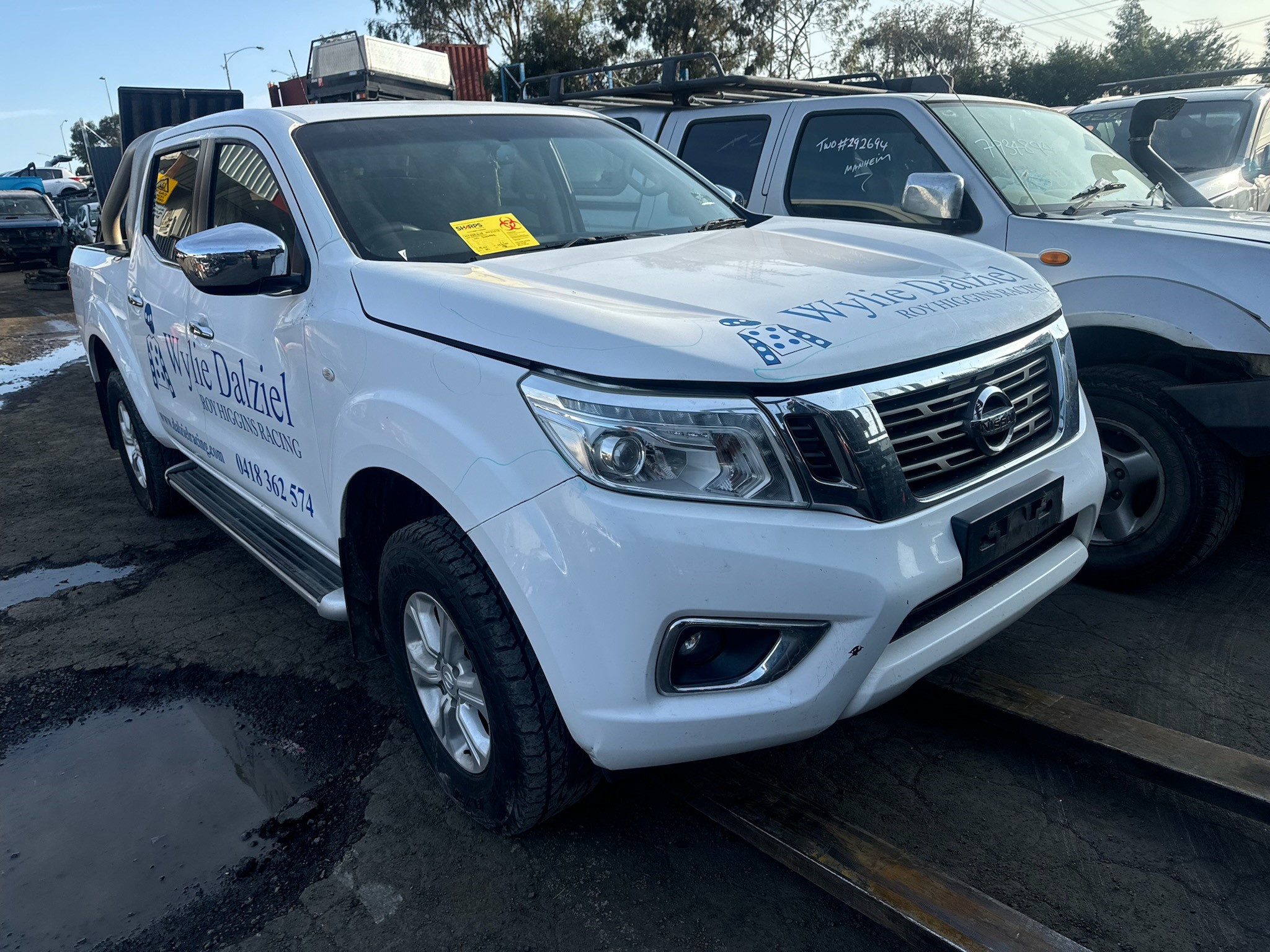 NISSAN NAVARA D23 NP300 ST DUALCAB YS23 DIESEL WHITE WRECKING