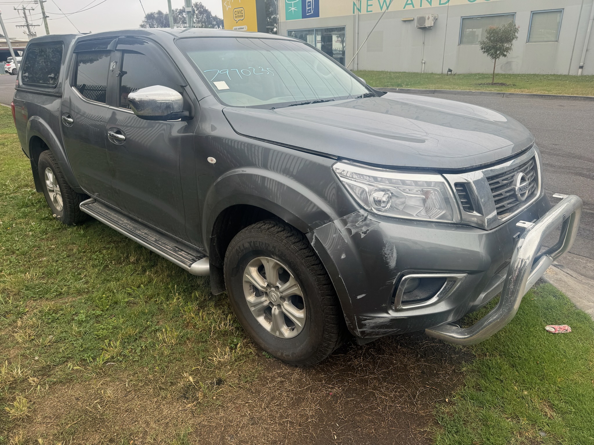 NISSAN NAVARA D23 NP300 ST DUALCAB YS23 DIESEL GREY 2016 WRECKING