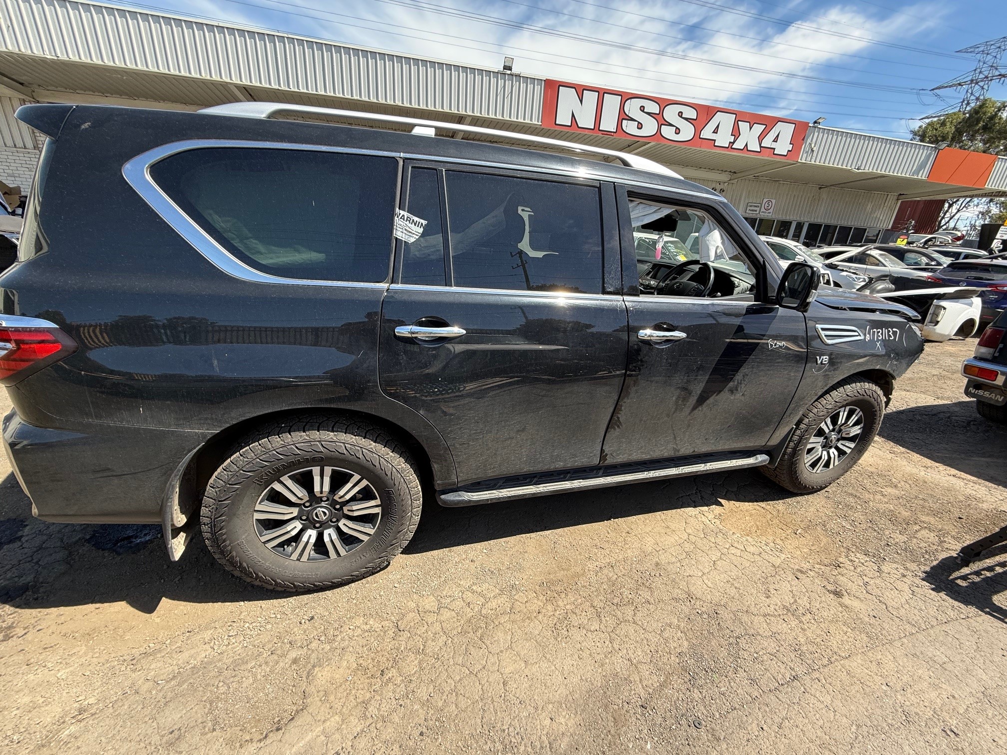 NISSAN PATROL Y62 VK56 V8 BLACK 2021 WRECKING
