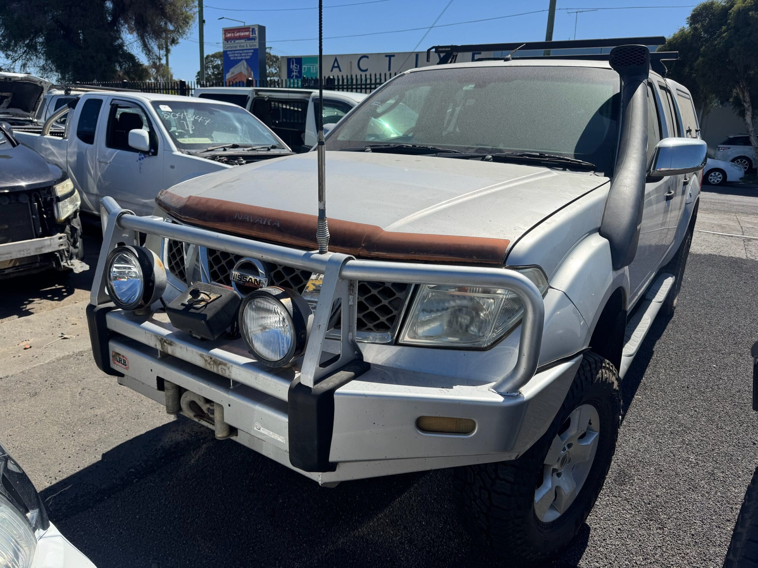 NISSAN NAVARA D40 VSK STEEL ARB BULLBAR 2009 WRECKING