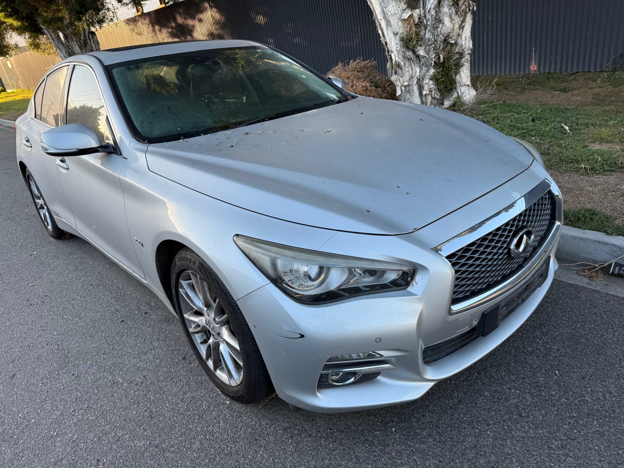 INFINITI Q50 2.2 AUTO SILVER WRECKING