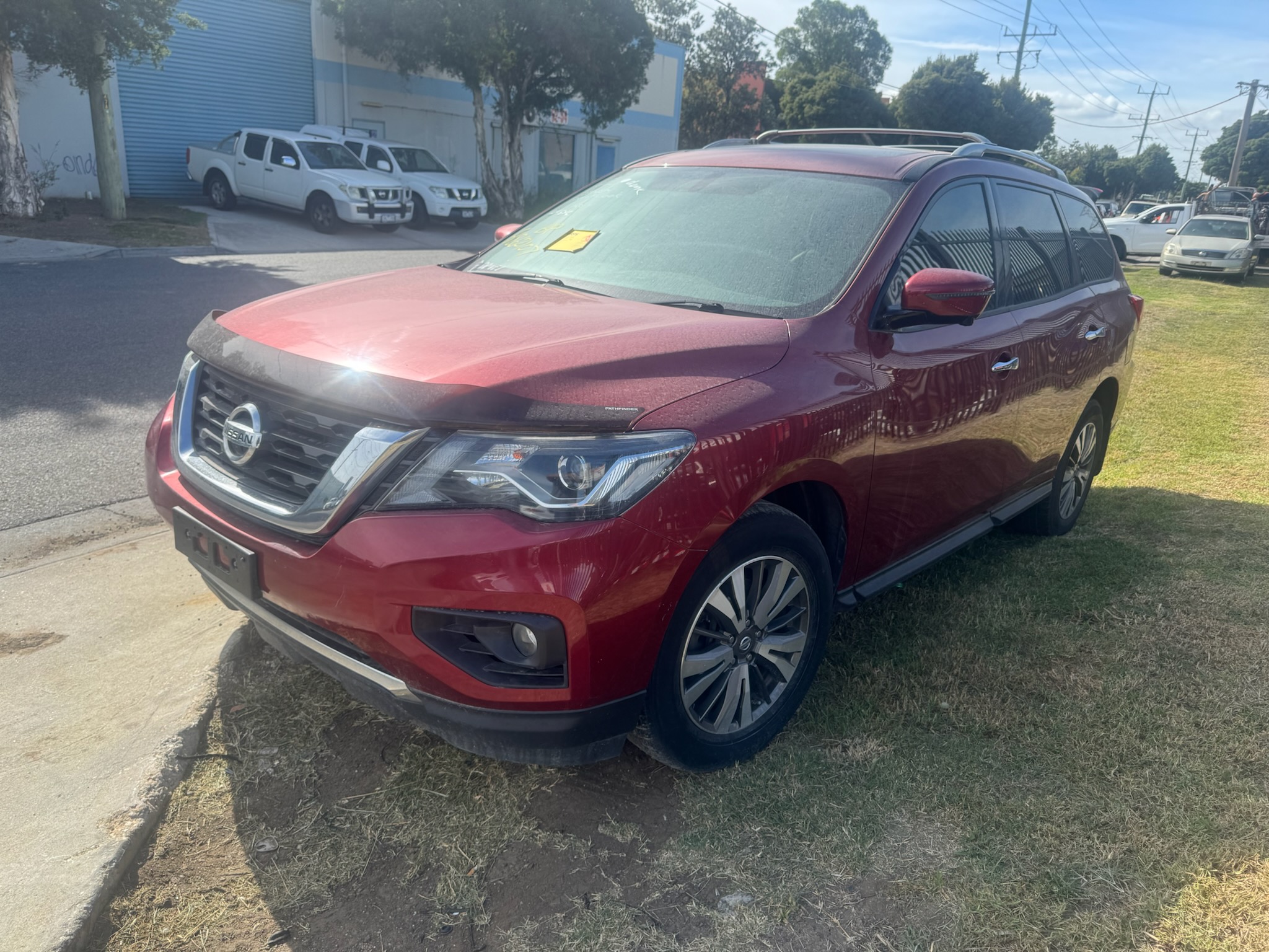 NISSAN PATHFINDER R52 ST-L VQ35 V6 RED 2019 WRECKING