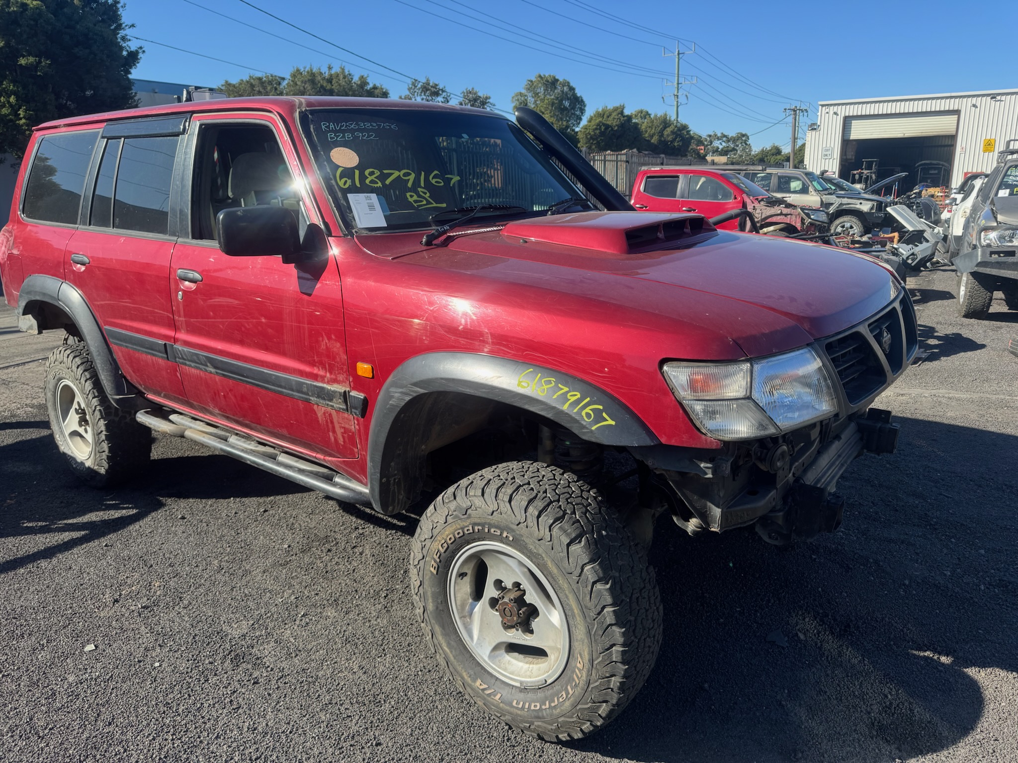 NISSAN PATROL Y61 GU WAGON RD28 TURBO DIESEL 1999 RED WRECKING