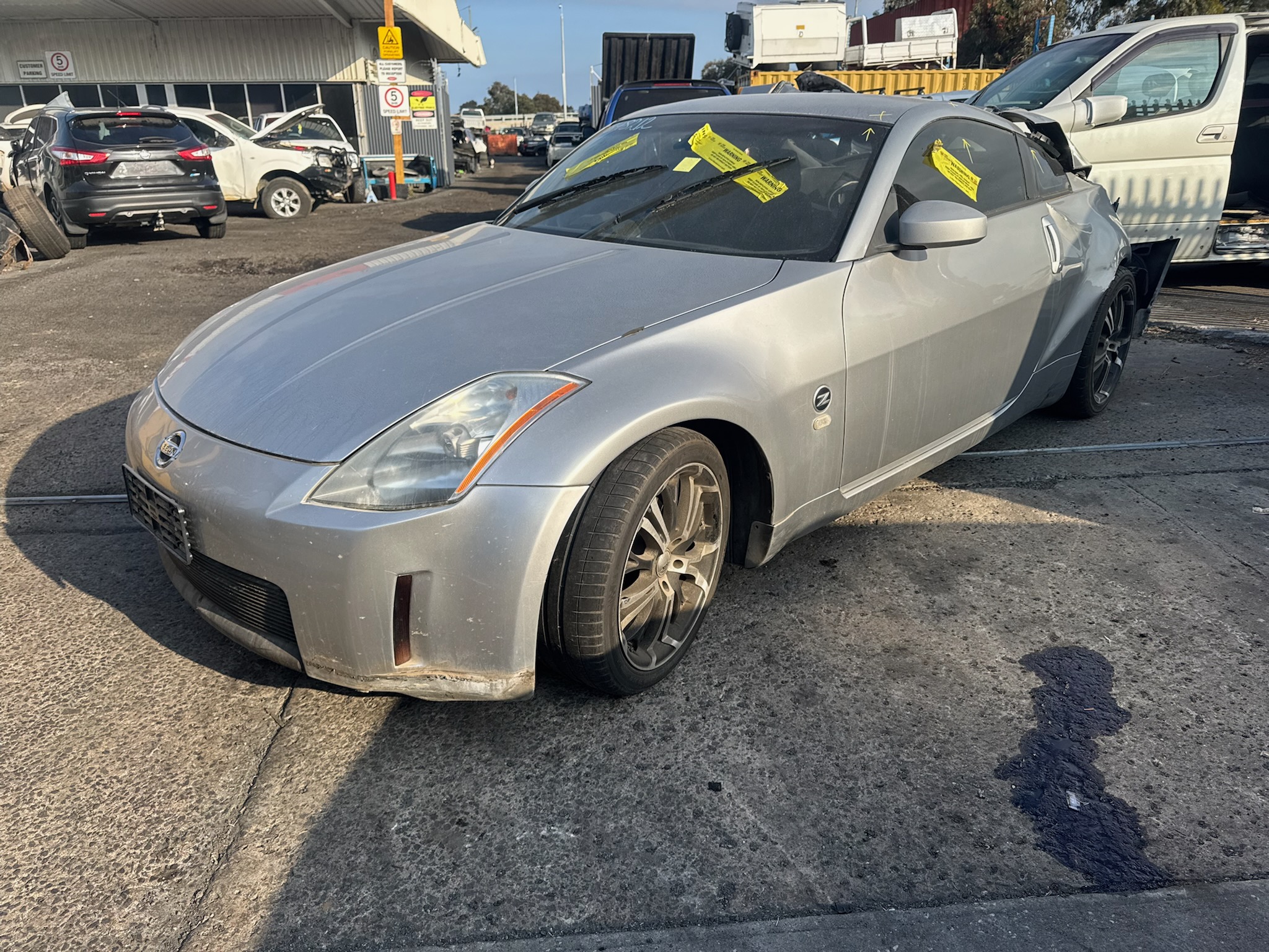 NISSAN 350Z Z33 VQ35 SILVER 2003 WRECKING
