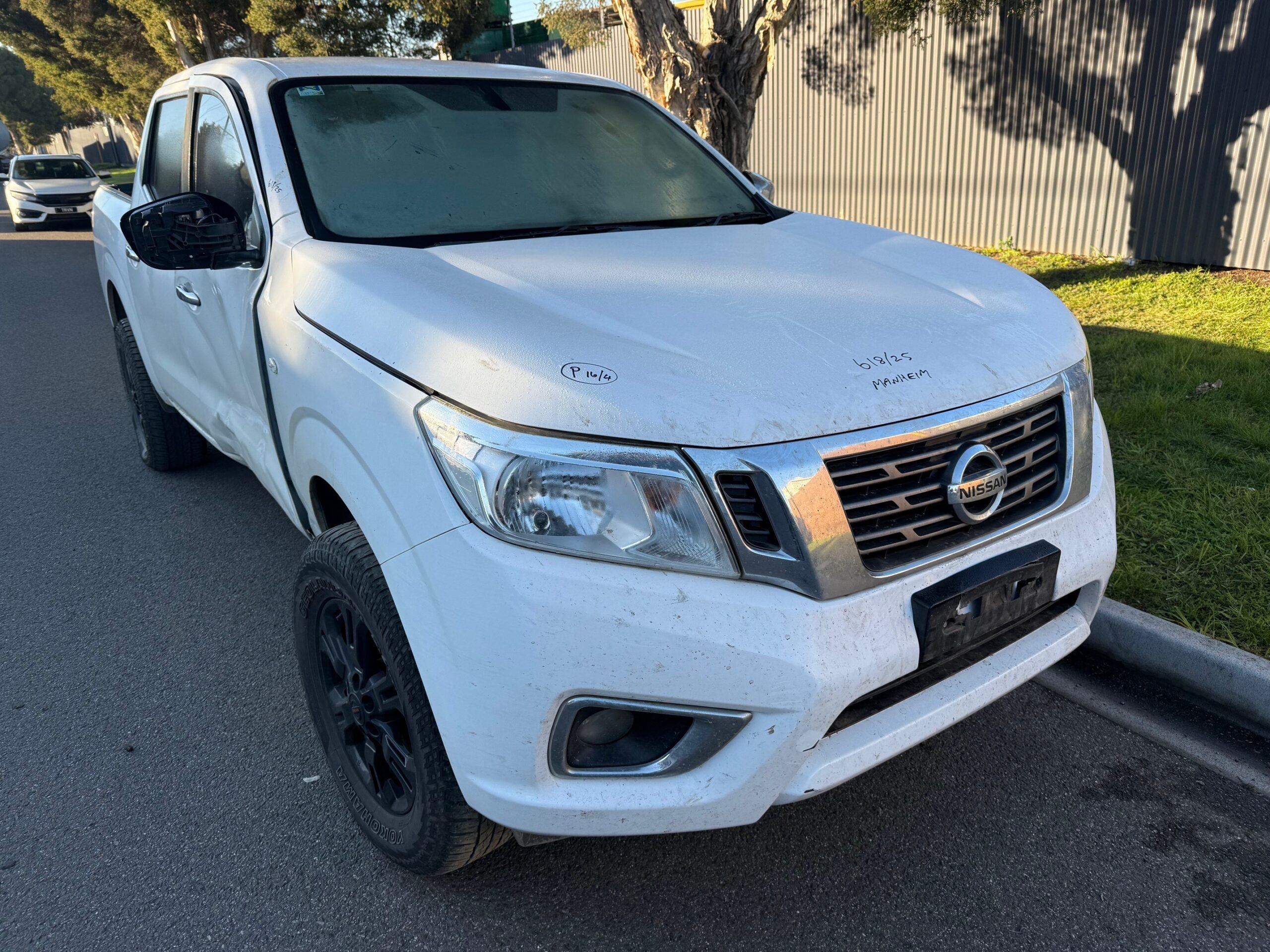NISSAN NAVRA D22 RX 2WD YS23 DIESEL WHITE WRECKING