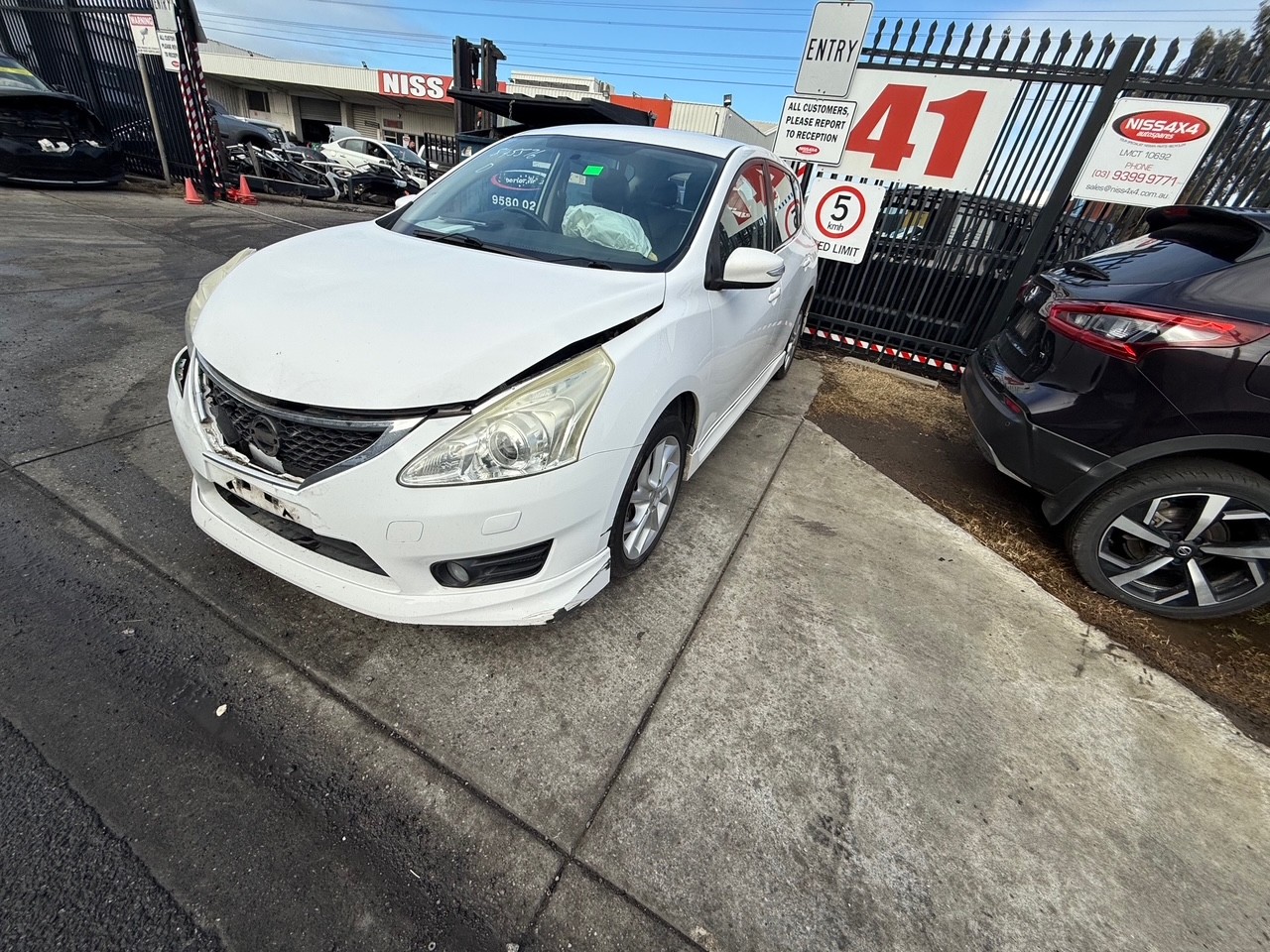 NISSAN PULSAR C12 SSS TURBO PETROL WHITE WRECKING