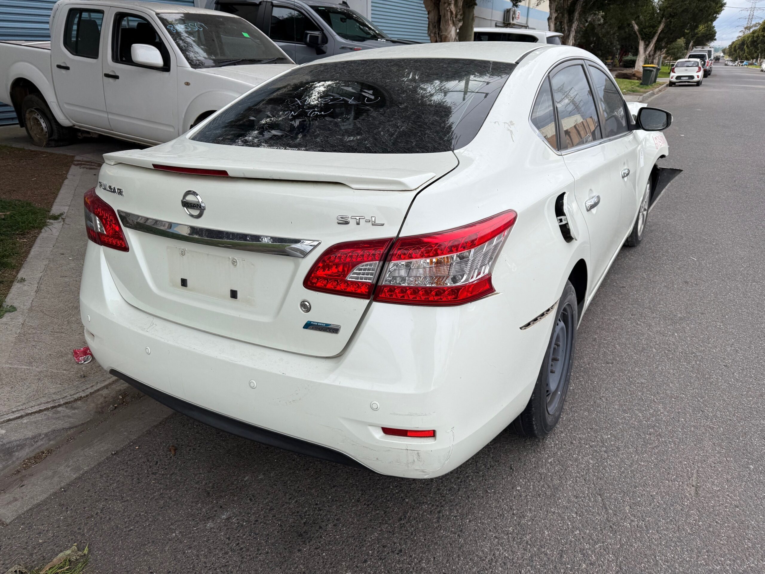 NISSAN PULSAR B17 ST-L CVT AUTO TRANSMISSION 1.8 WHITE 2014 WRECKING