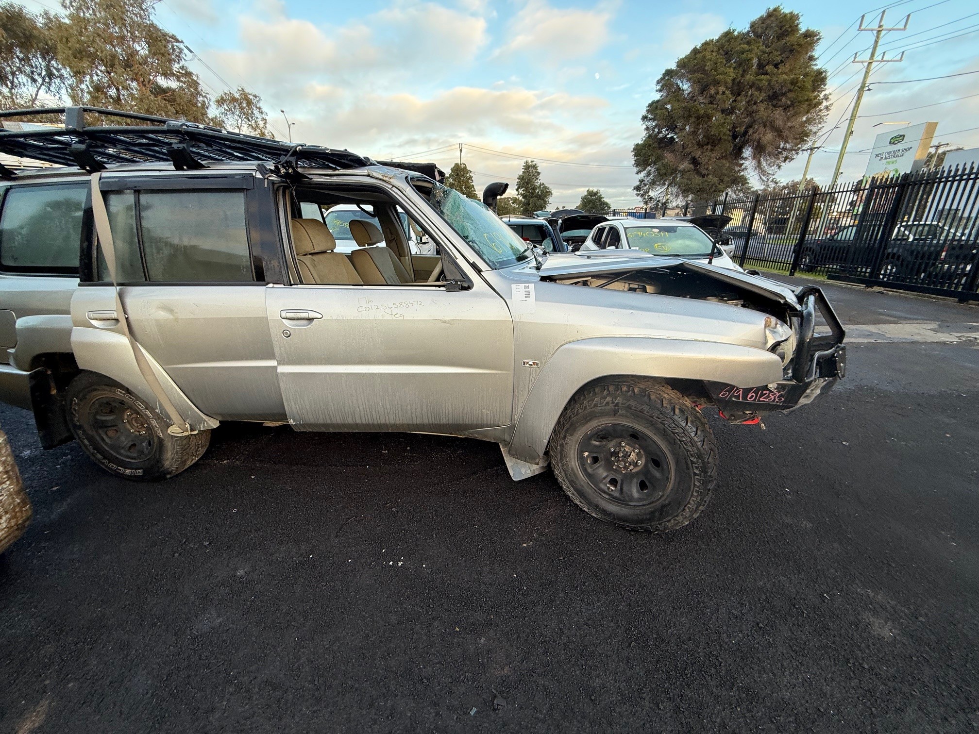 NISSAN PATROL Y61 GU WAGON ZD30 DIESEL SILVER 2005 WRECKING
