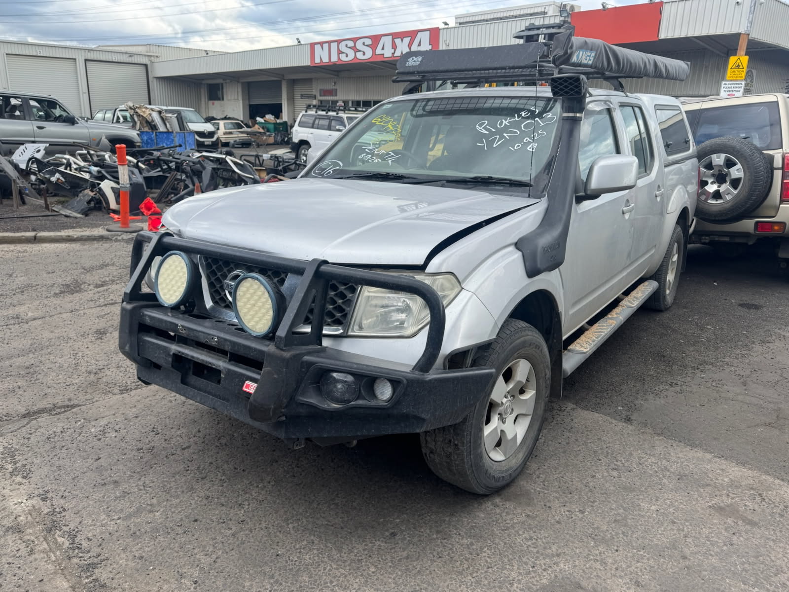 NISSAN NAVARA D40 MNT DIESEL CANOPY SILVER WRECKING