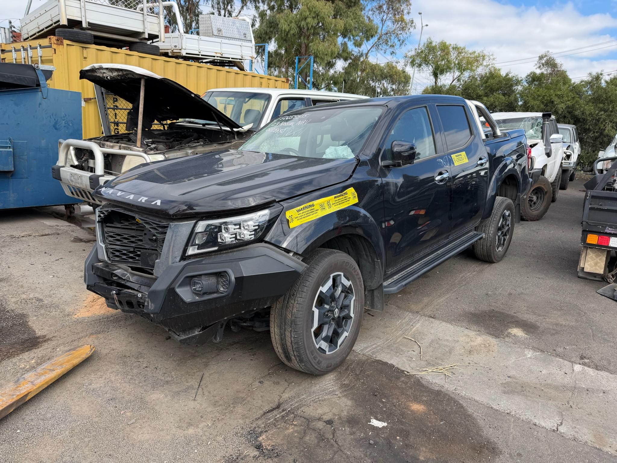 NISSAN NAVARA D23 YS23 TWINTURBO DIESEL BLACK LEATHER SEATS 2024 WRECKING