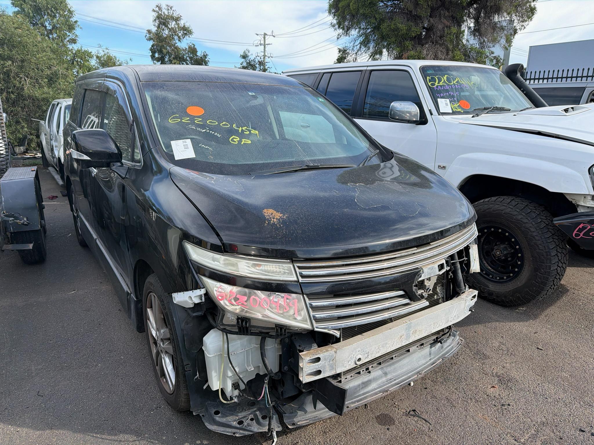 NISSAN ELGRAND E52 HIGHWAY STAR CVT AUTO BLACK WRECKING