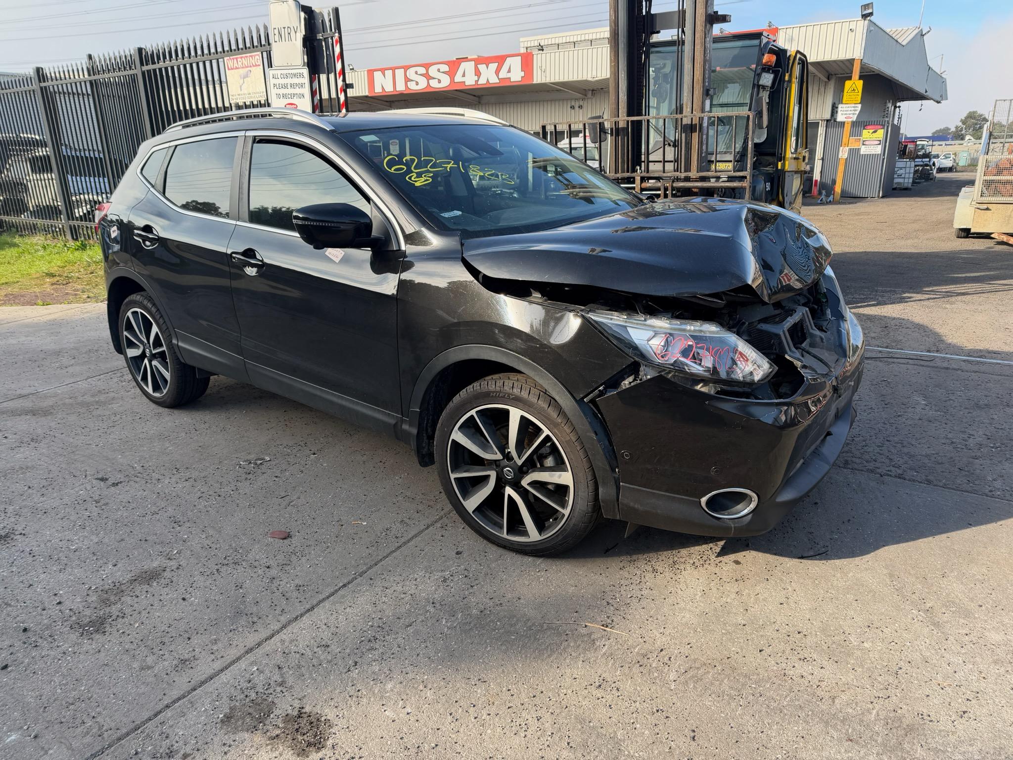NISSAN QASHQAI J11 MR20 AUTO BLACK 2016 WRECKING