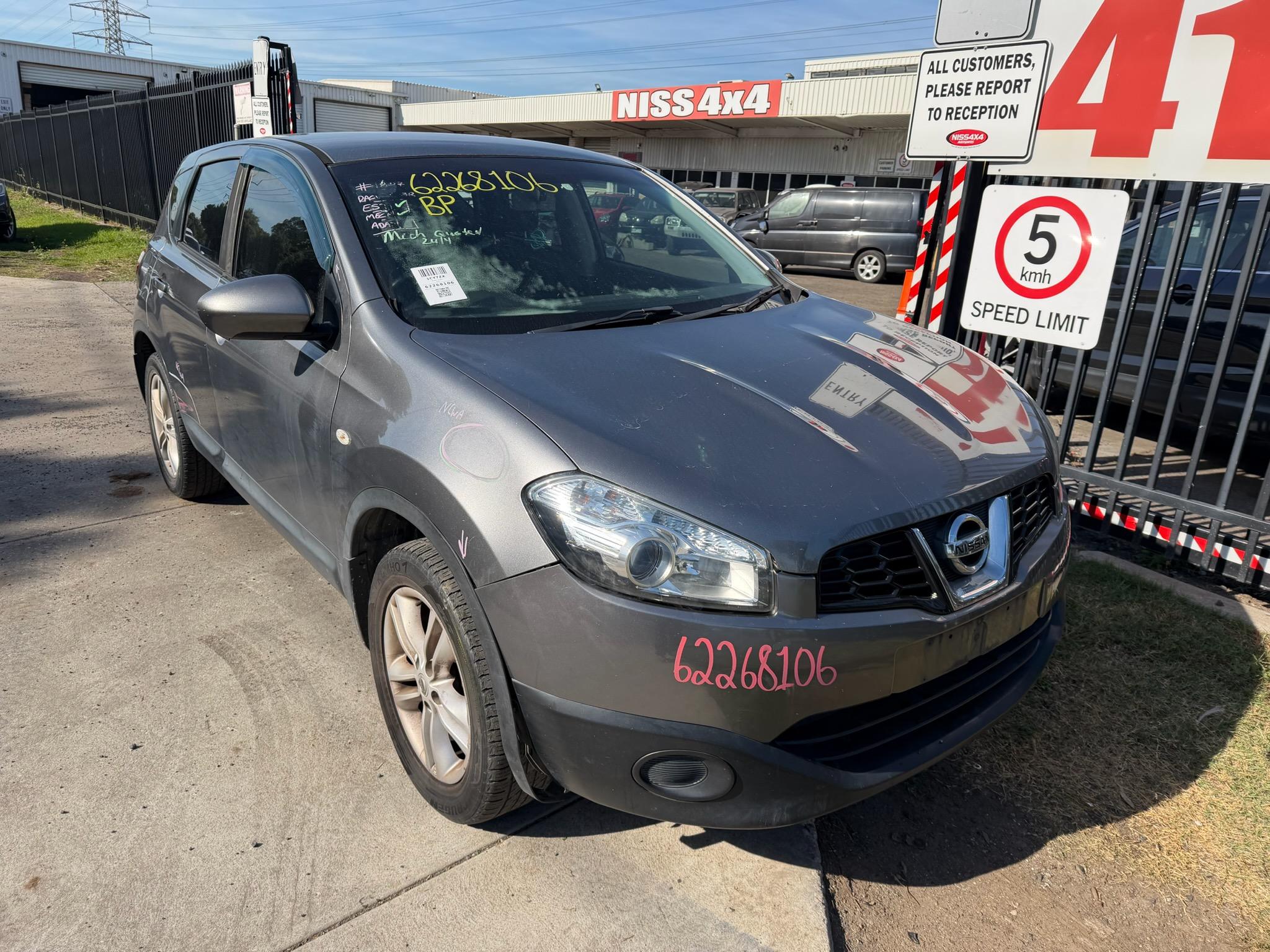NISSAN DUALIS J10 5 SEAT MR20 GREY WRECKING