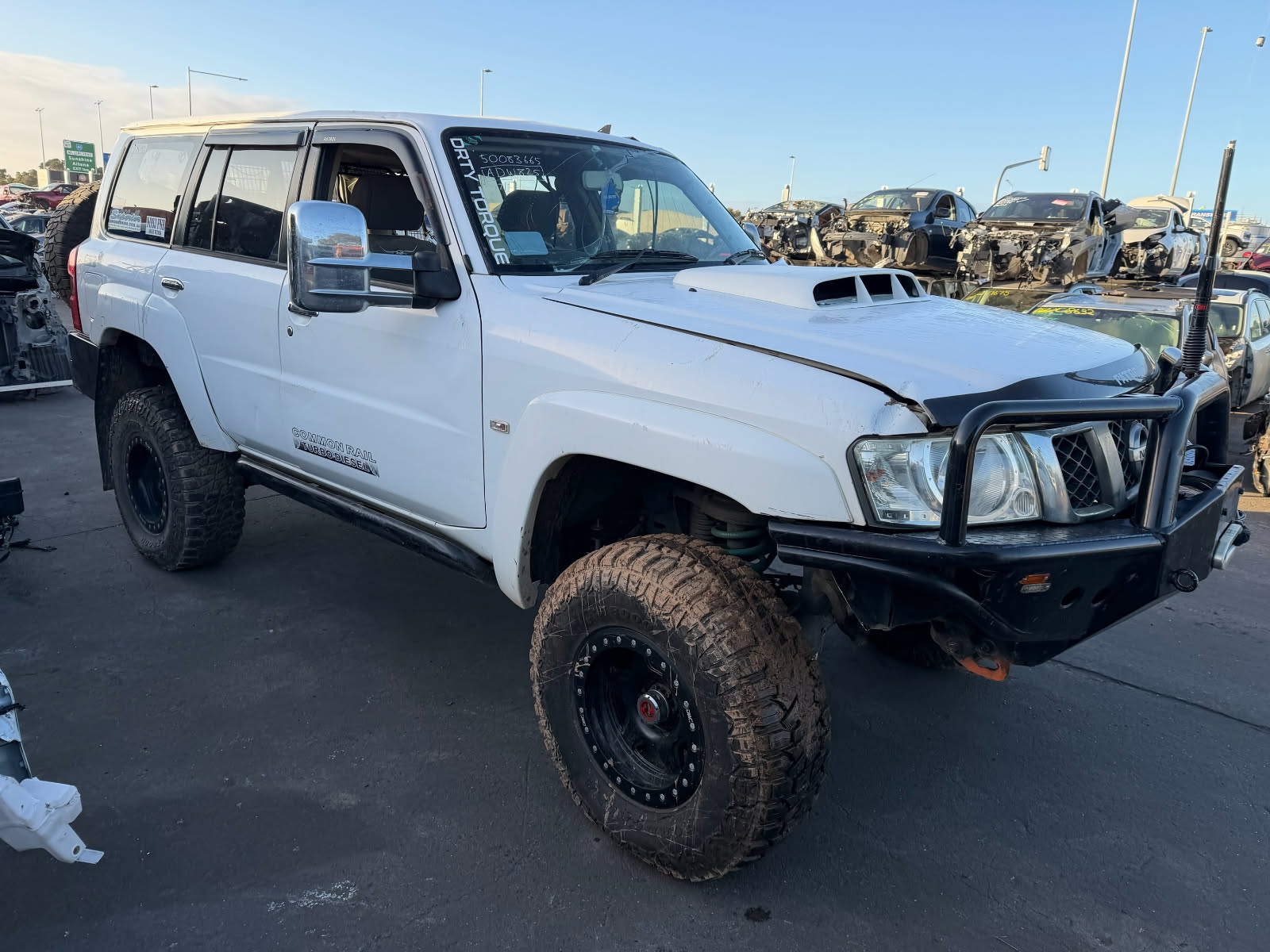 NISSAN PATROL Y61 GU ST WAGON WHITE SERIES 4 ZD30 DIESEL 4 INCH LIFT KIT