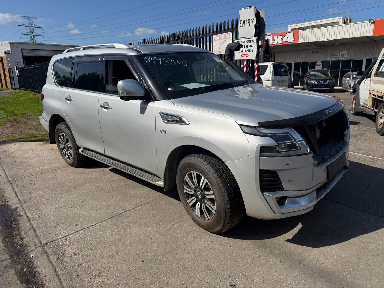 NISSAN PATROL Y62 S5 VK56 V8 SILVER 2024 WRECKING