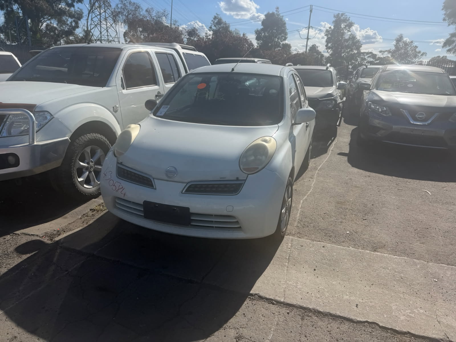 NISSAN MICRA K12 1.4 AUTO HATCH WHITE 2009 WRECKING