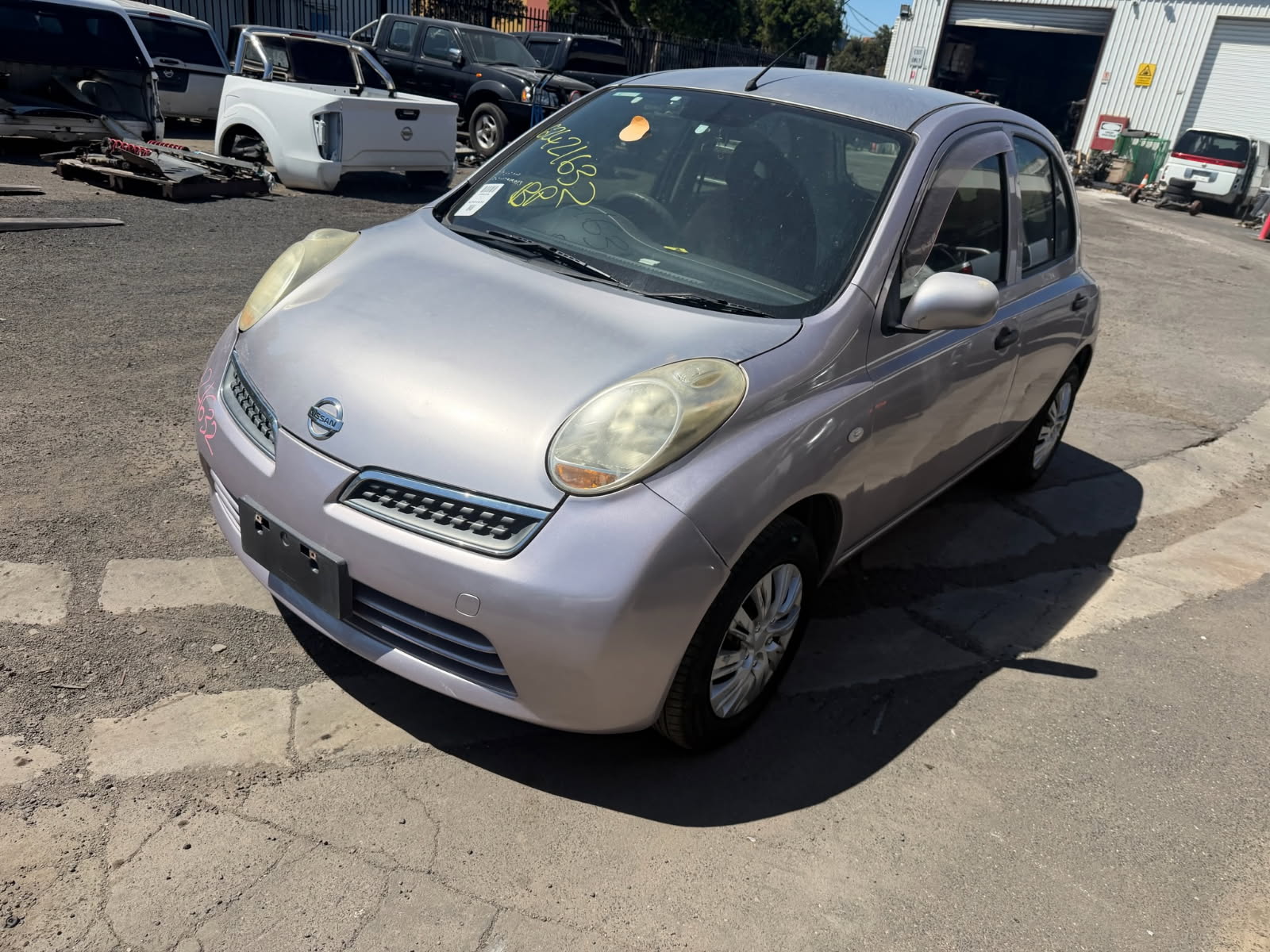 NISSAN MICRA K12 1.4 AUTO HATCH PURPLE 2009 WRECKING