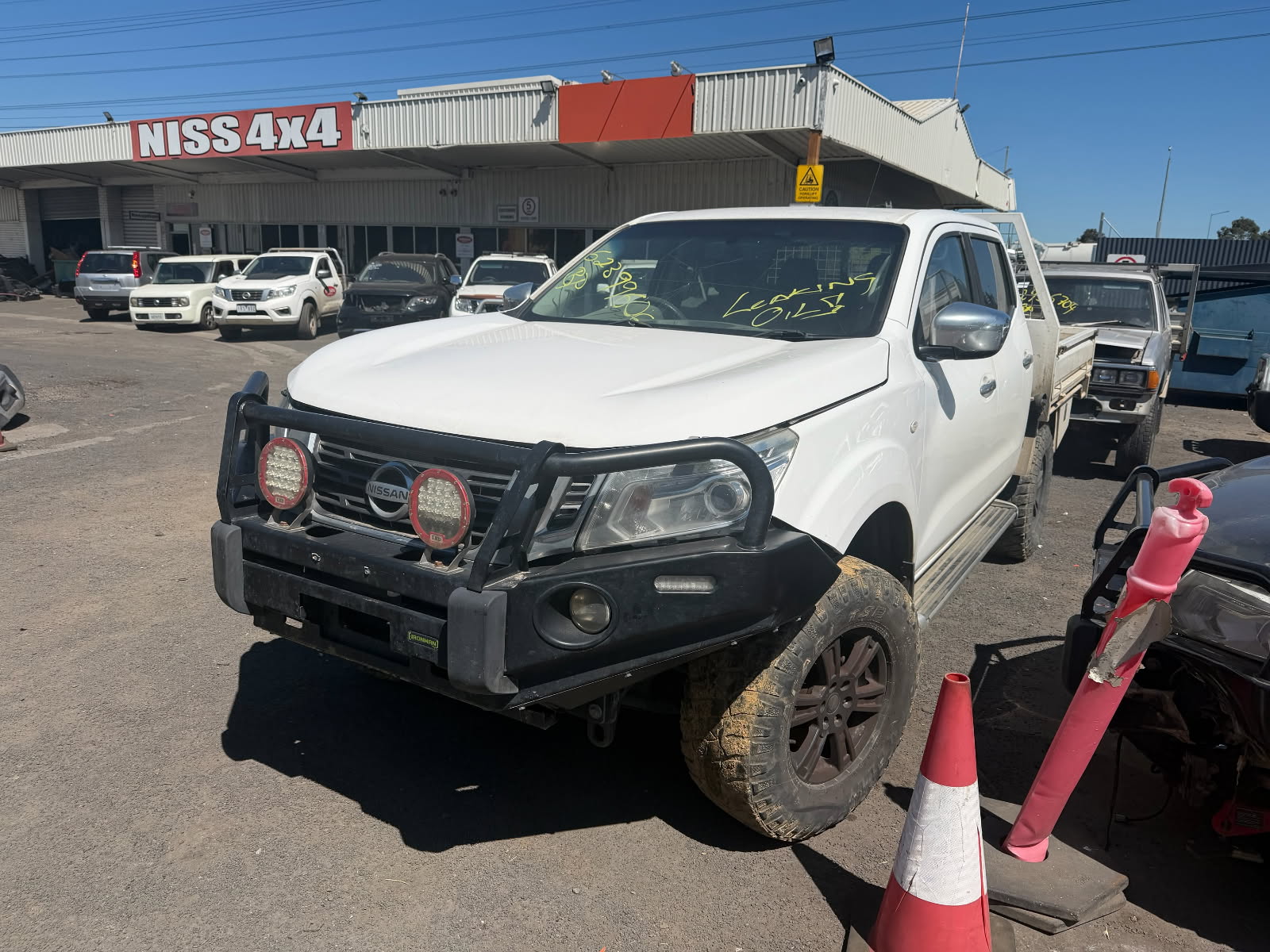 NISSAN NAVARA D23 NP300 YS23 TWIN TURBO DIESEL BULLBAR WHITE WRECKING 2015 – 2020