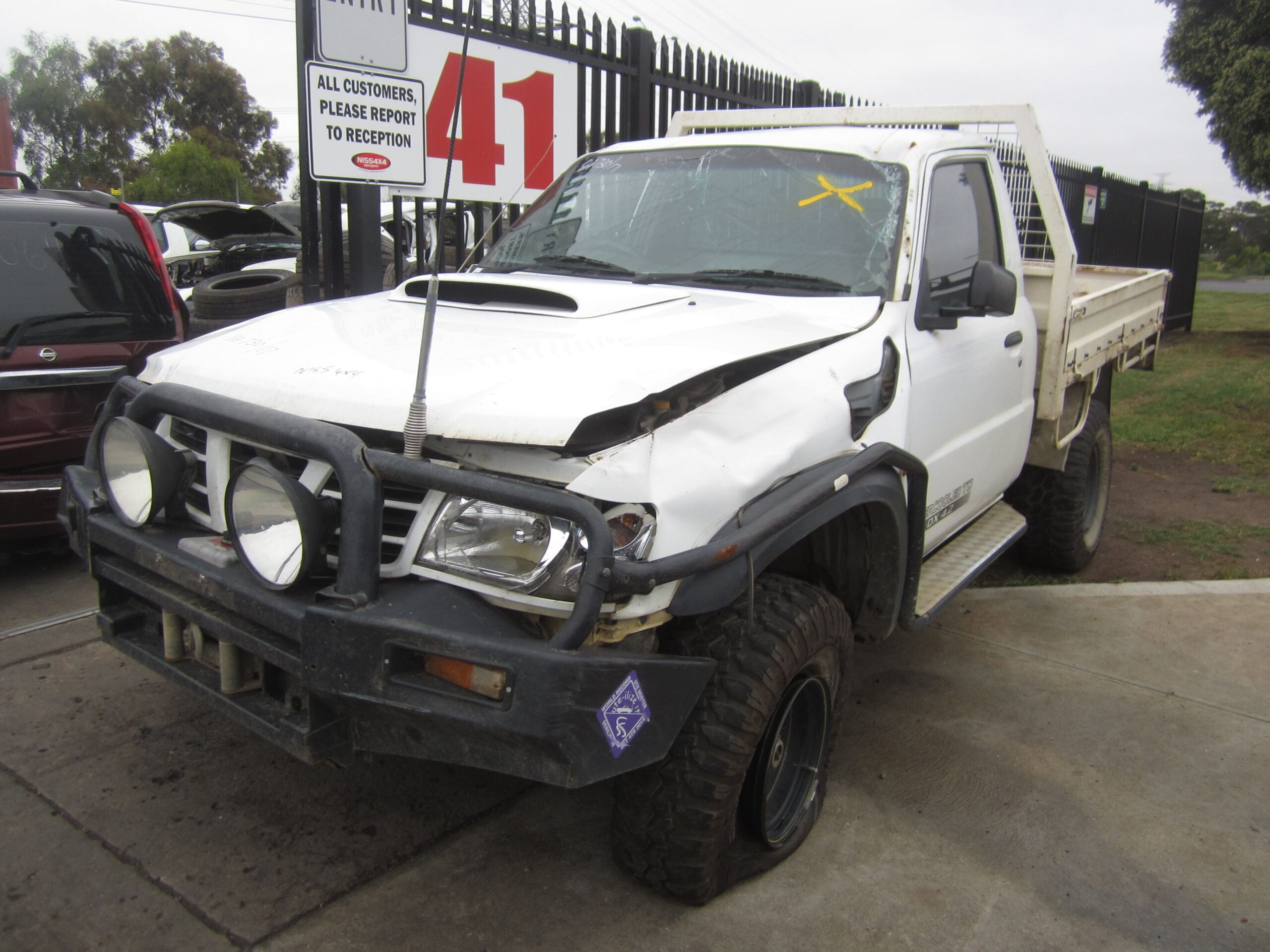 NISSAN PATROL Y61 GU UTE TD42 TURBO DIESEL 2006 WRECKING