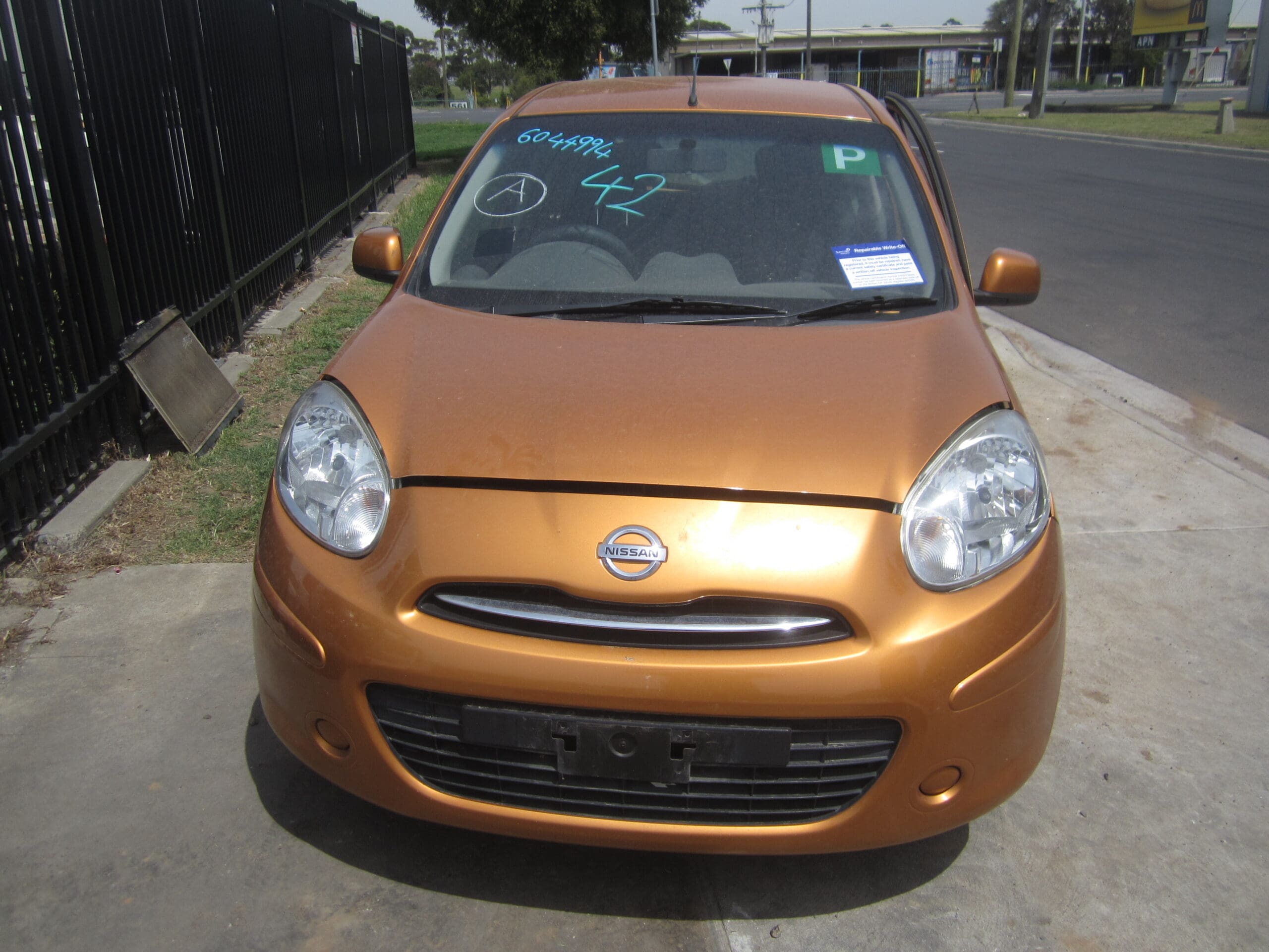 NISSAN MICRA K13 1.2 PETROL 3 CYLINDER 2012 WRECKING
