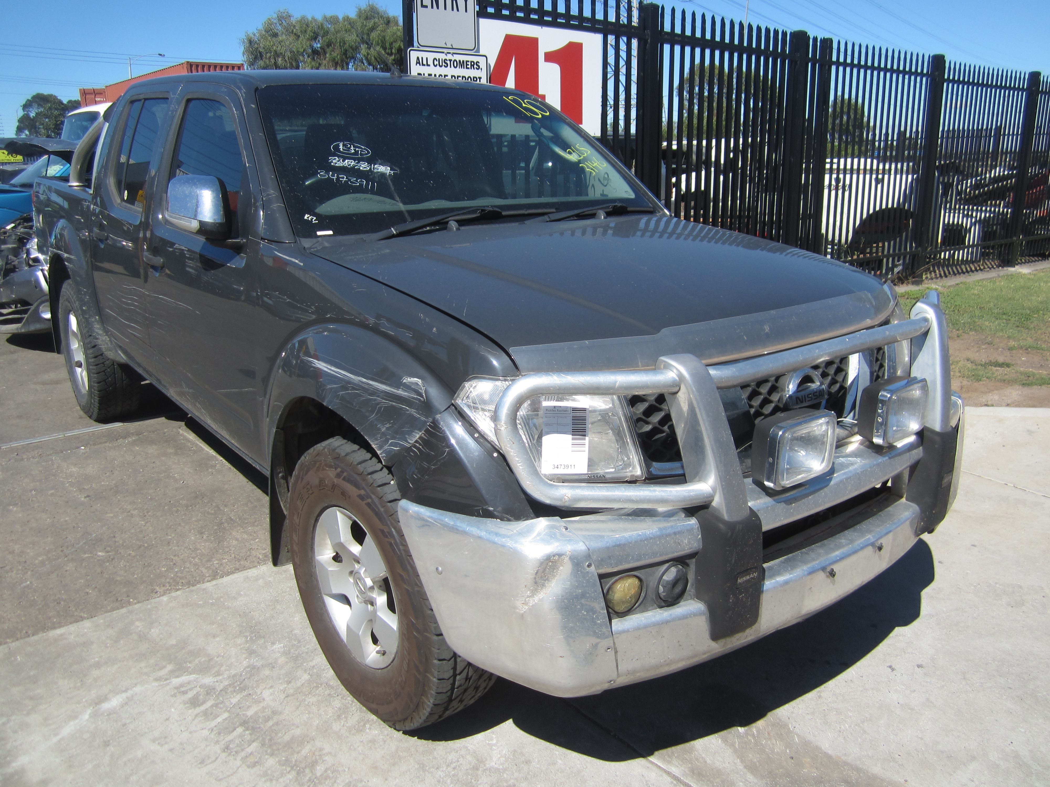 NISSAN NAVARA D40 VSK YD25 DIESEL 2008 WRECKING