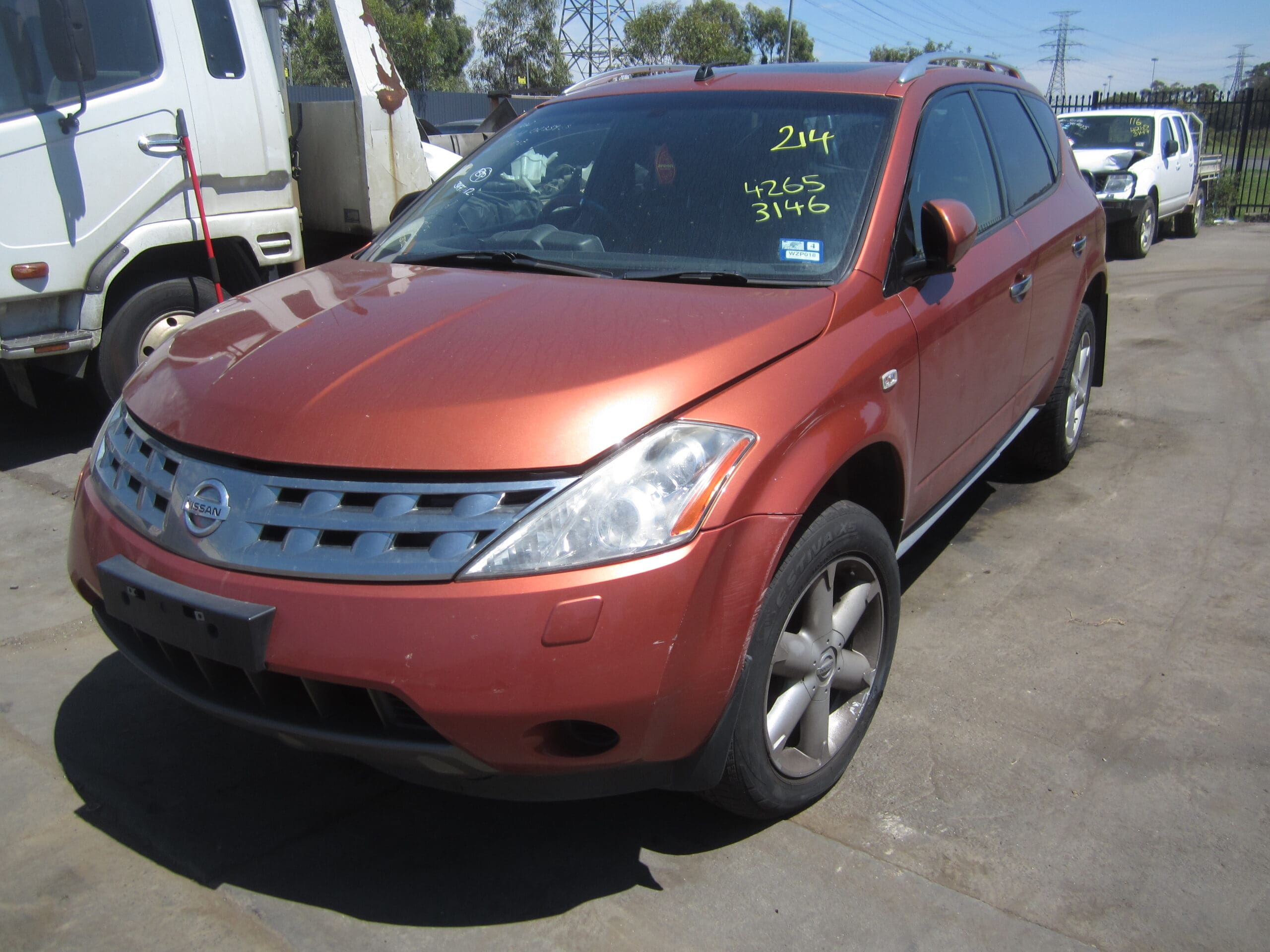 NISSAN MURANO Z50 Ti VQ35 PETROL 2005 WRECKING