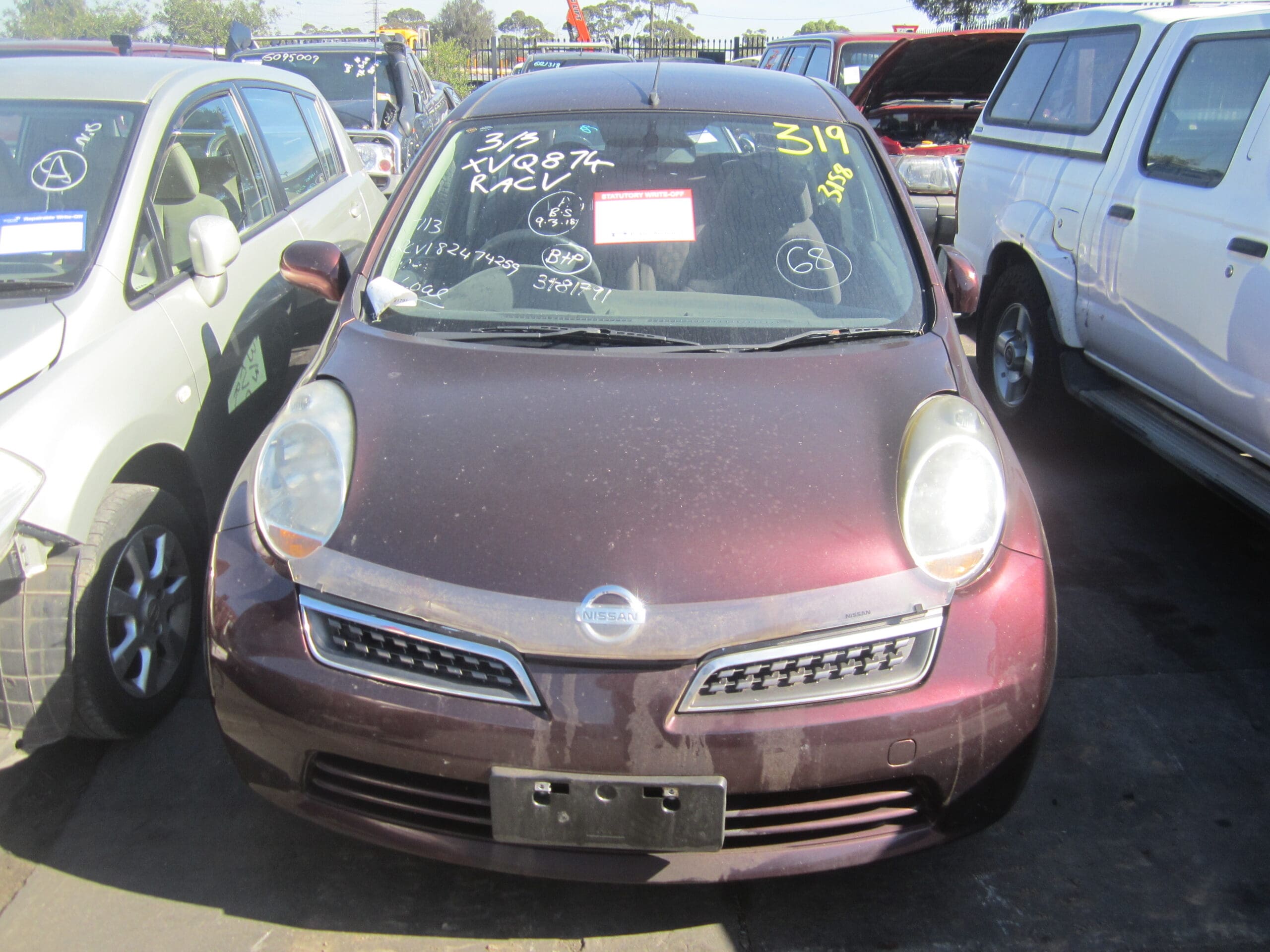 NISSAN MICRA K12 HATCH 2008 WRECKING
