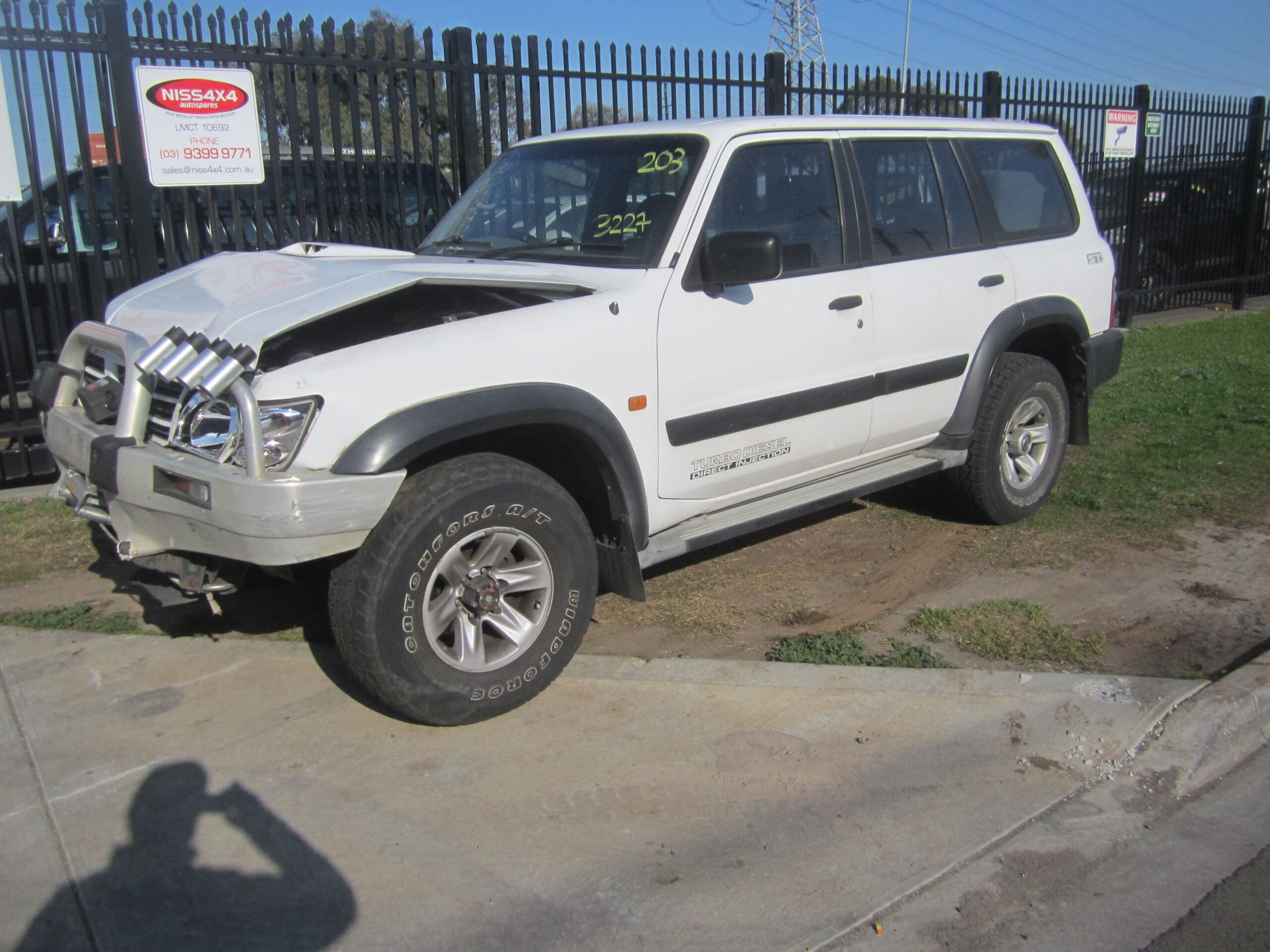 NISSAN PATROL Y61 GU WAGON ZD30 DIESEL 2003 WRECKING
