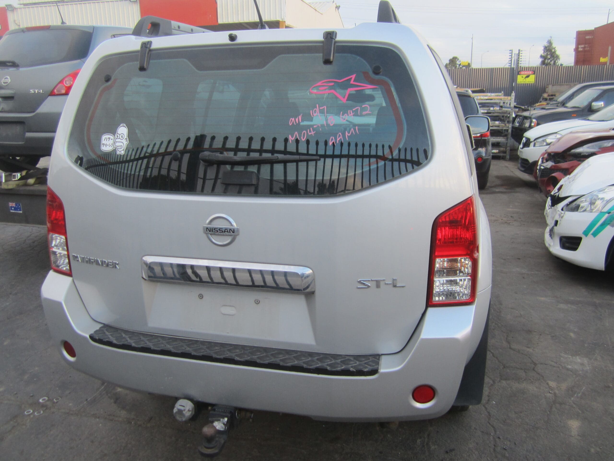 NISSAN PATHFINDER R51 ST-L YD25 DIESEL SILVER 2007 WRECKING