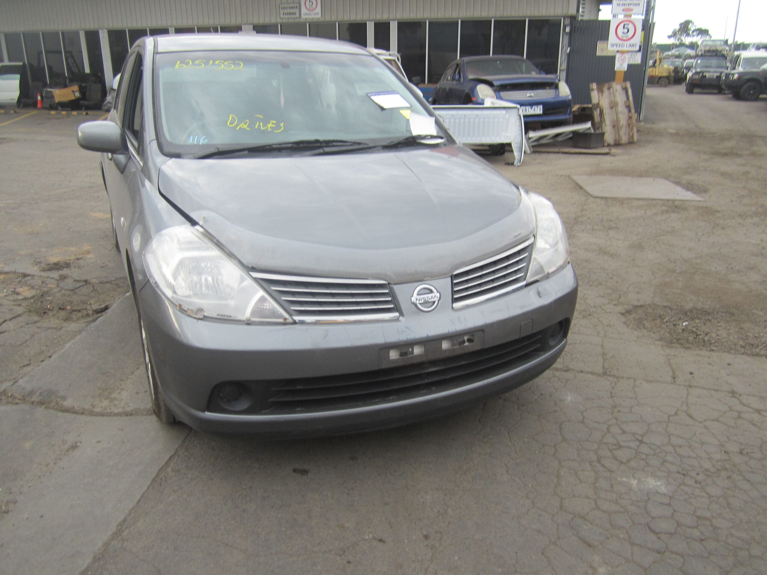 NISSAN TIIDA C11 SEDAN ST-L 1.8 GREY 2009 WRECKING