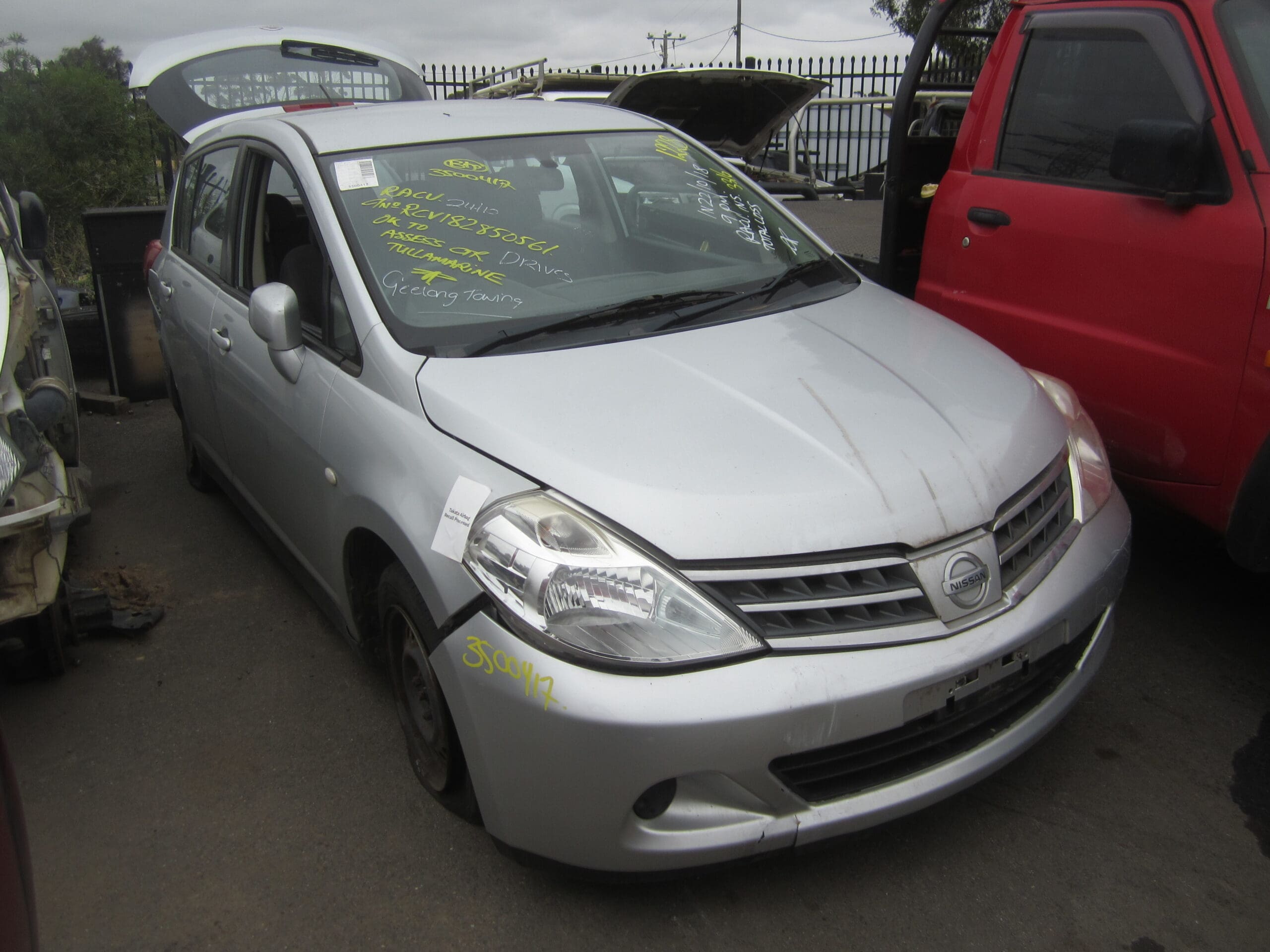 NISSAN TIIDA C11 HATCH 1.8 2012 WRECKING