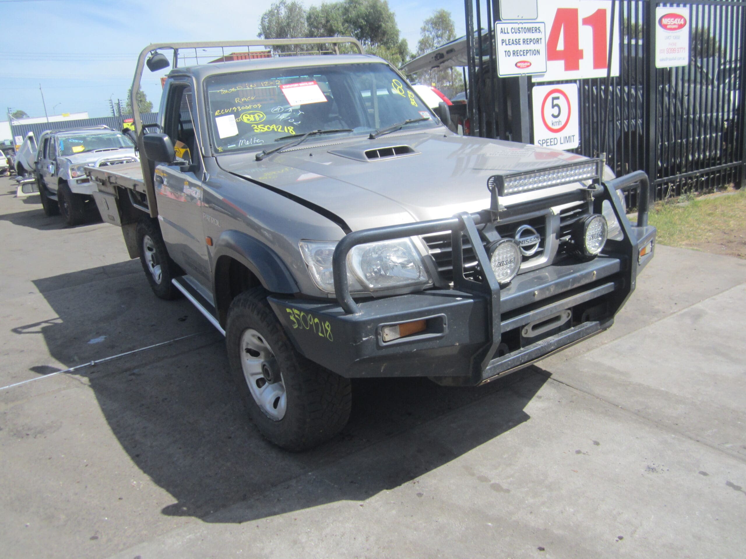 NISSAN PATROL Y61 GU CAB CHASSIS UTE TD42TI DIESEL 2005 WRECKING