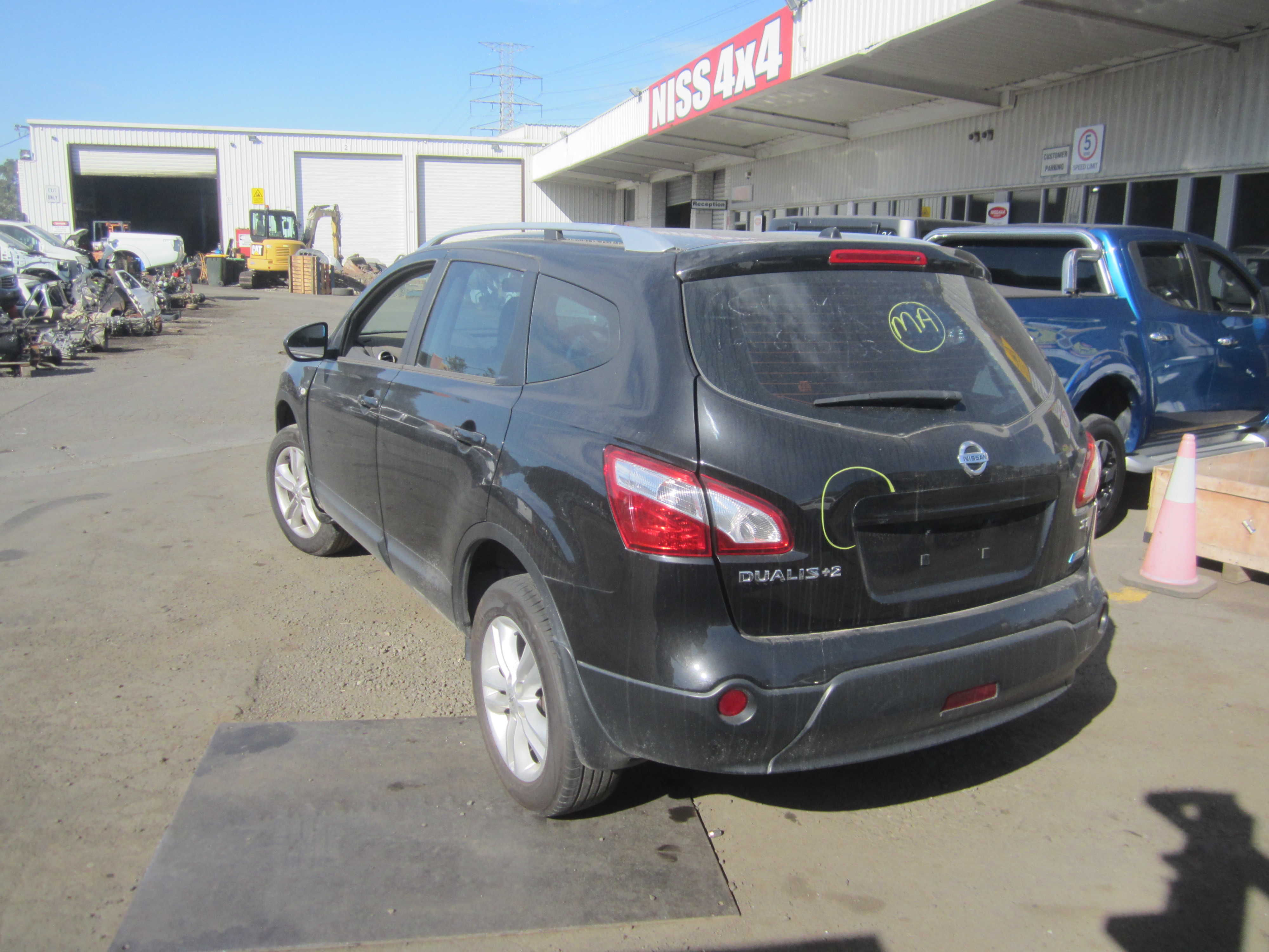 NISSAN DUALIS +2 J10 ST 7 SEATS 2.0 CVT AUTO BLACK 2011 WRECKING