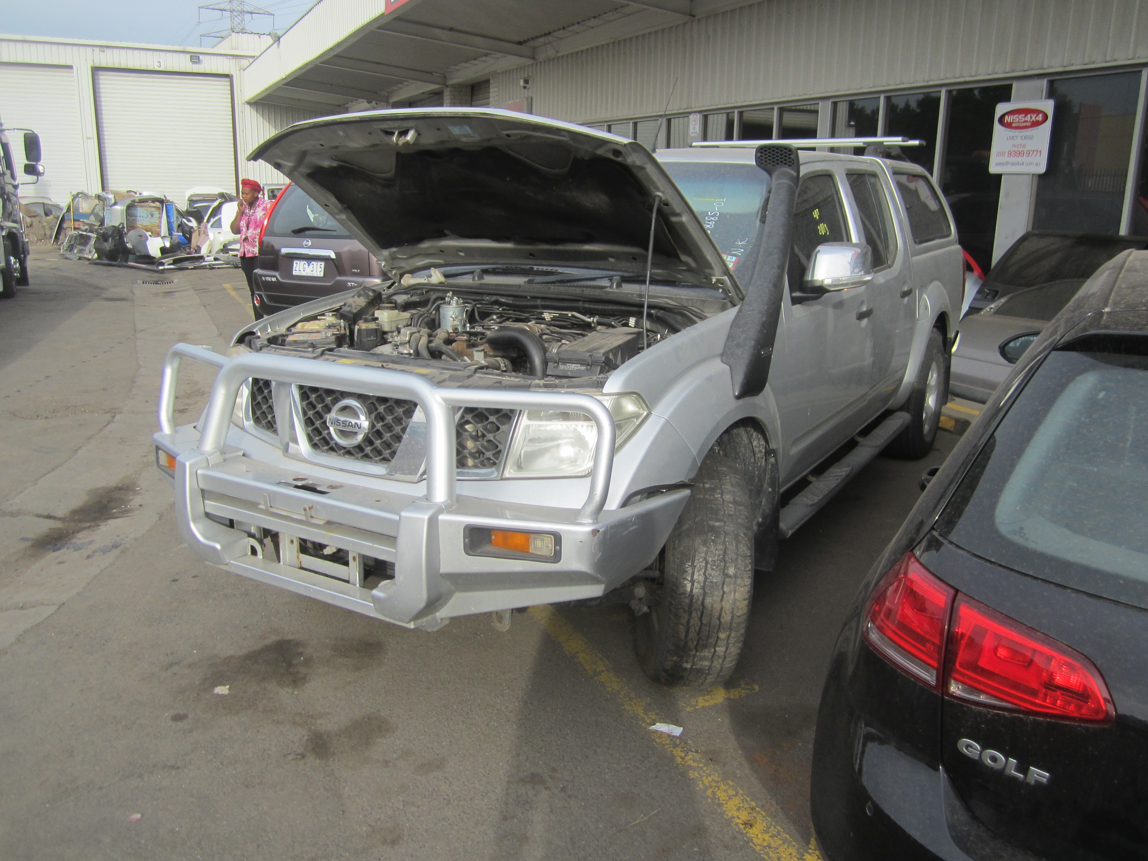 NISSAN NAVARA D40 VSK YD25 SILVER CANOPY 2009 WRECKING