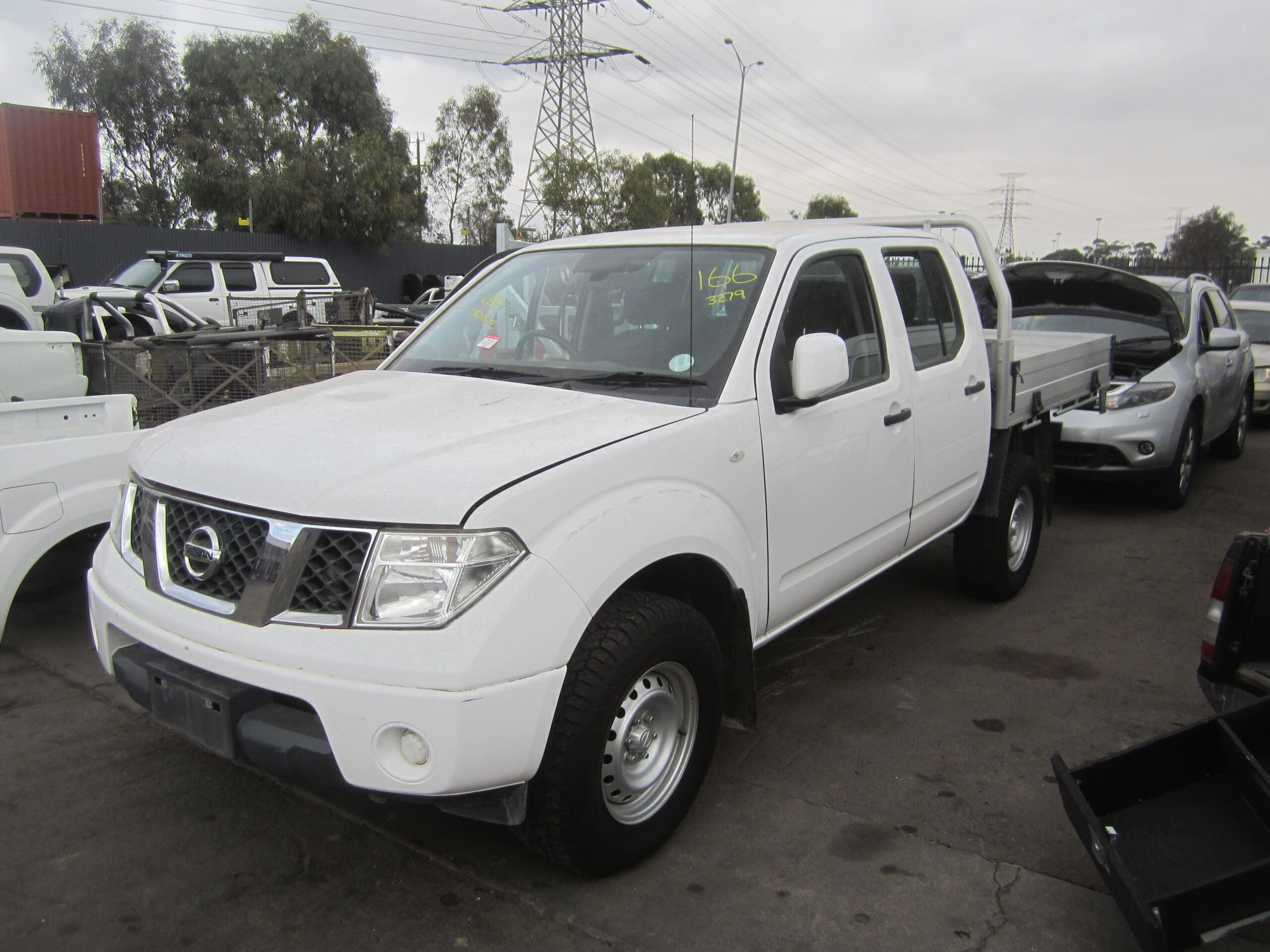 NISSAN NAVARA D40 MNT ST YD25 DIESEL WHITE ALLOY TRAY 2012 WRECKING