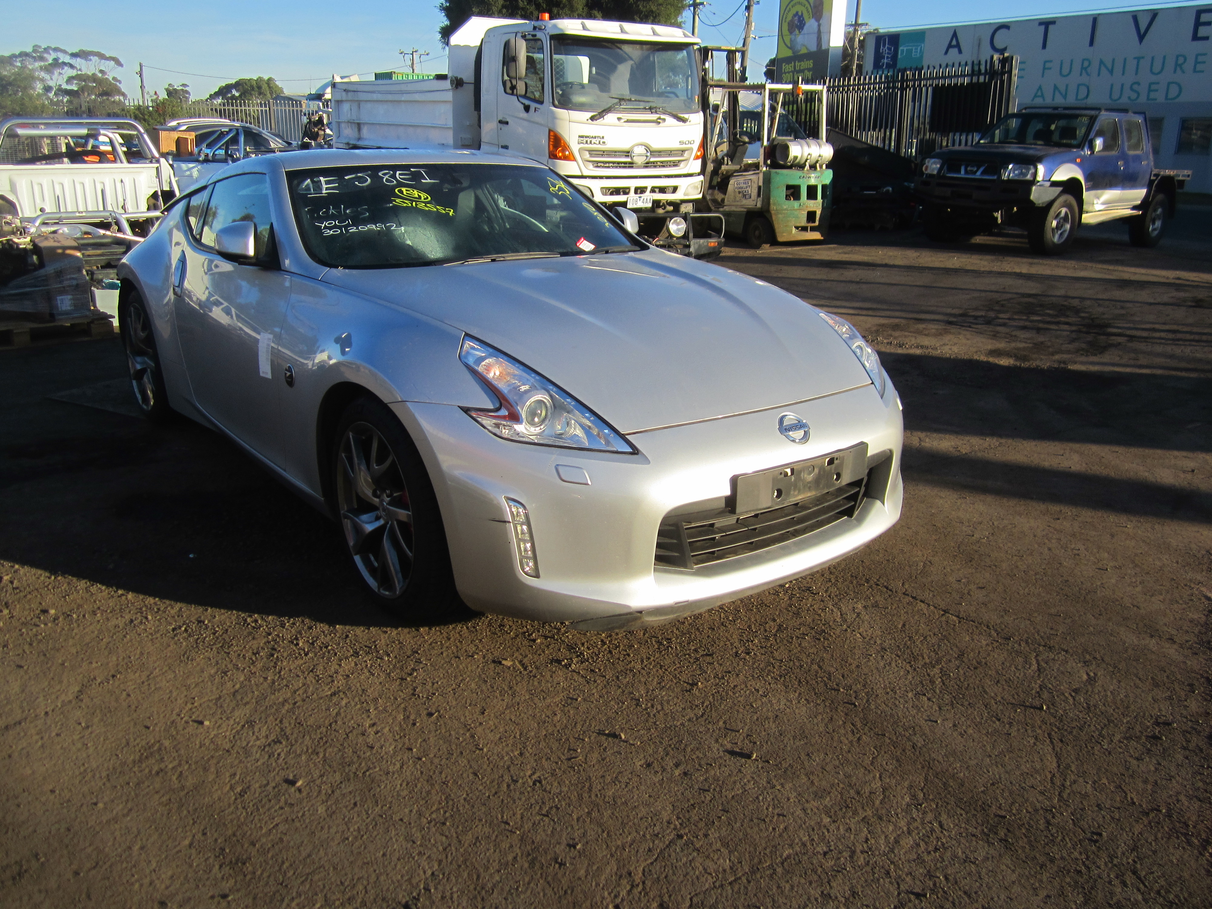 NISSAN 370Z Z34 COUPE VQ37 AUTO SILVER 2015 WRECKING