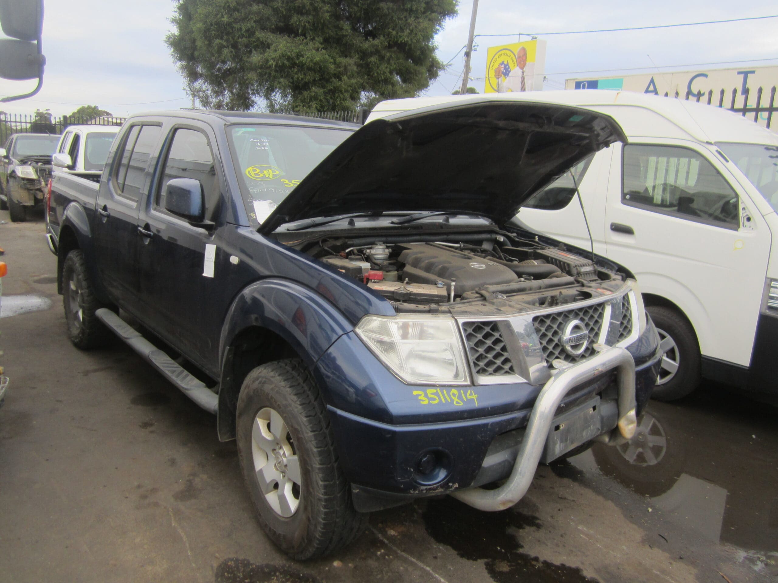 NISSAN NAVARA D40 MNT YD25 DIESEL 2012 WRECKING