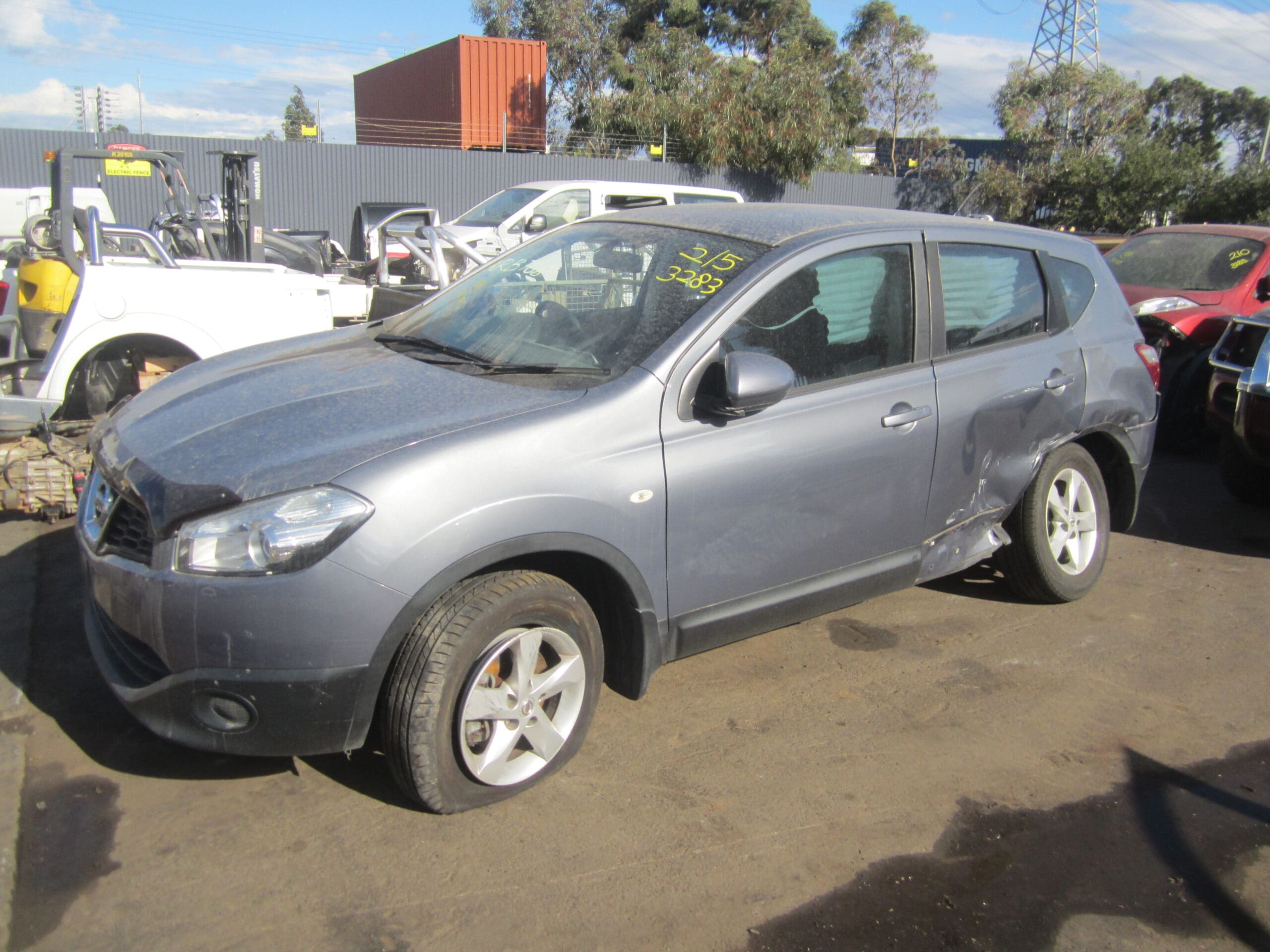 NISSAN DUALIS J10 ST MR20 SILVER 2012 WRECKING