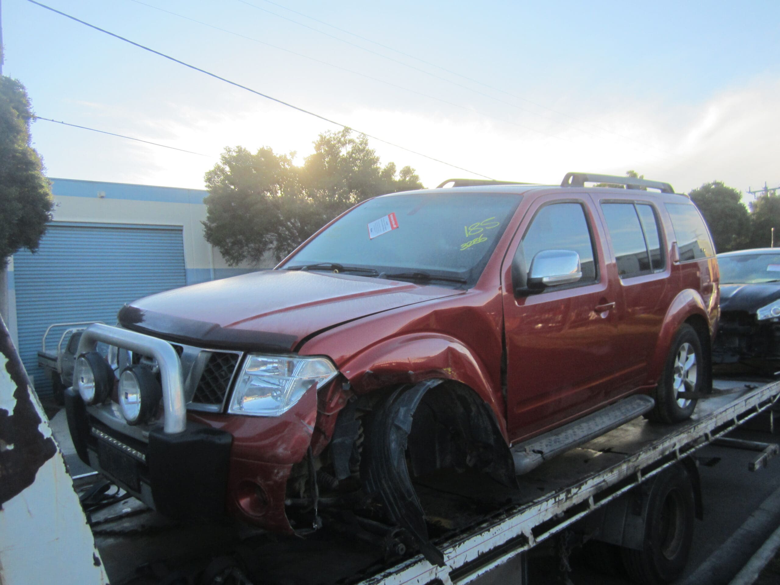 NISSAN PATHFINDER R51 Ti YD25 DIESEL RED 2011 WRECKING