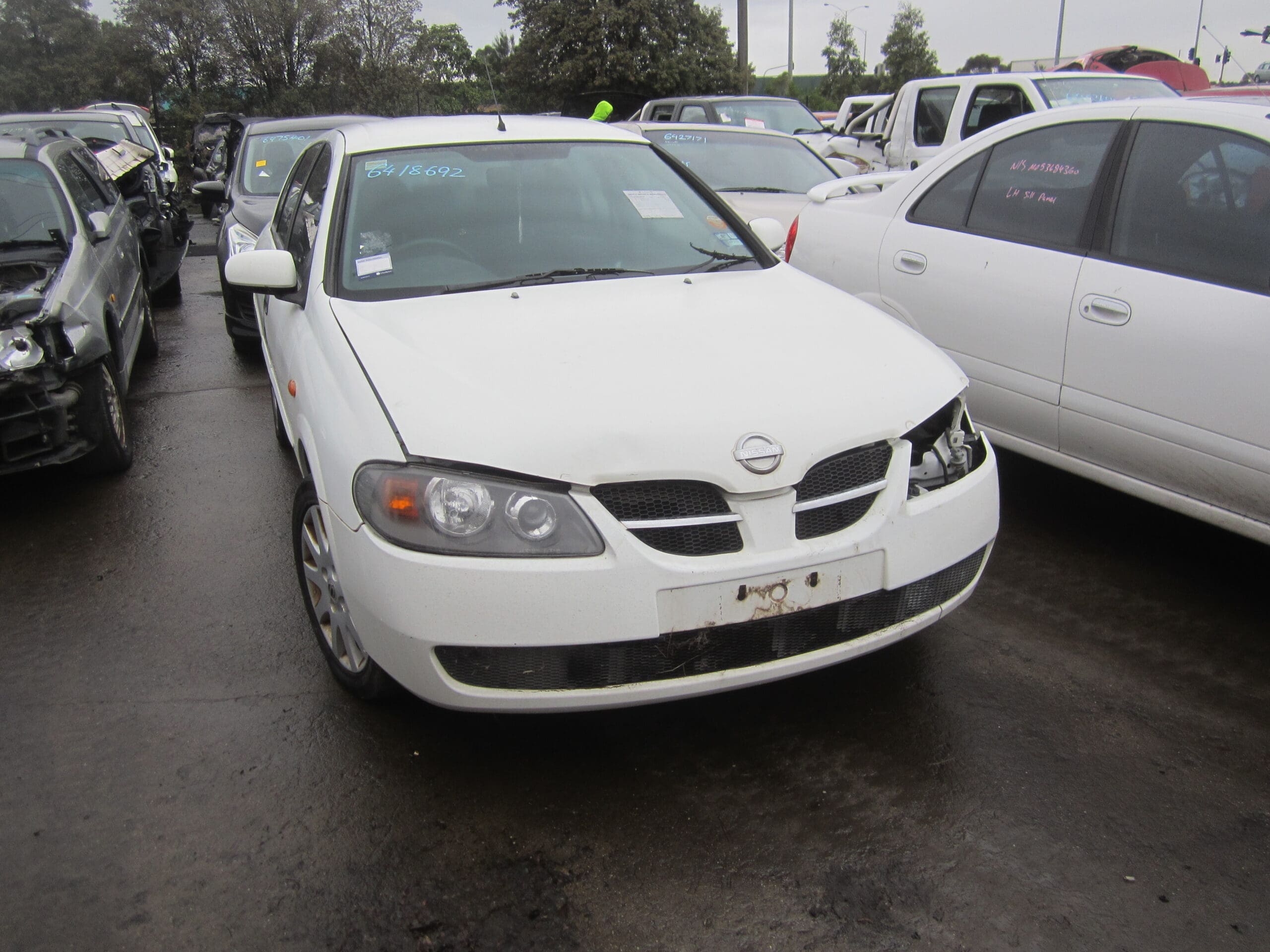 NISSAN PULSAR N16 Q HATCH QG18 WHITE 2005 WRECKING