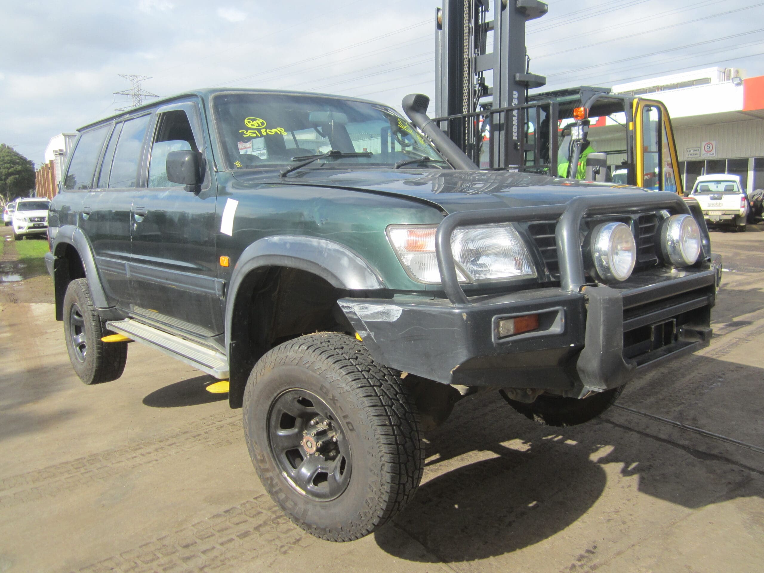 NISSAN PATROL Y61 GU WAGON TB45 PETROL GREEN 1999 WRECKING