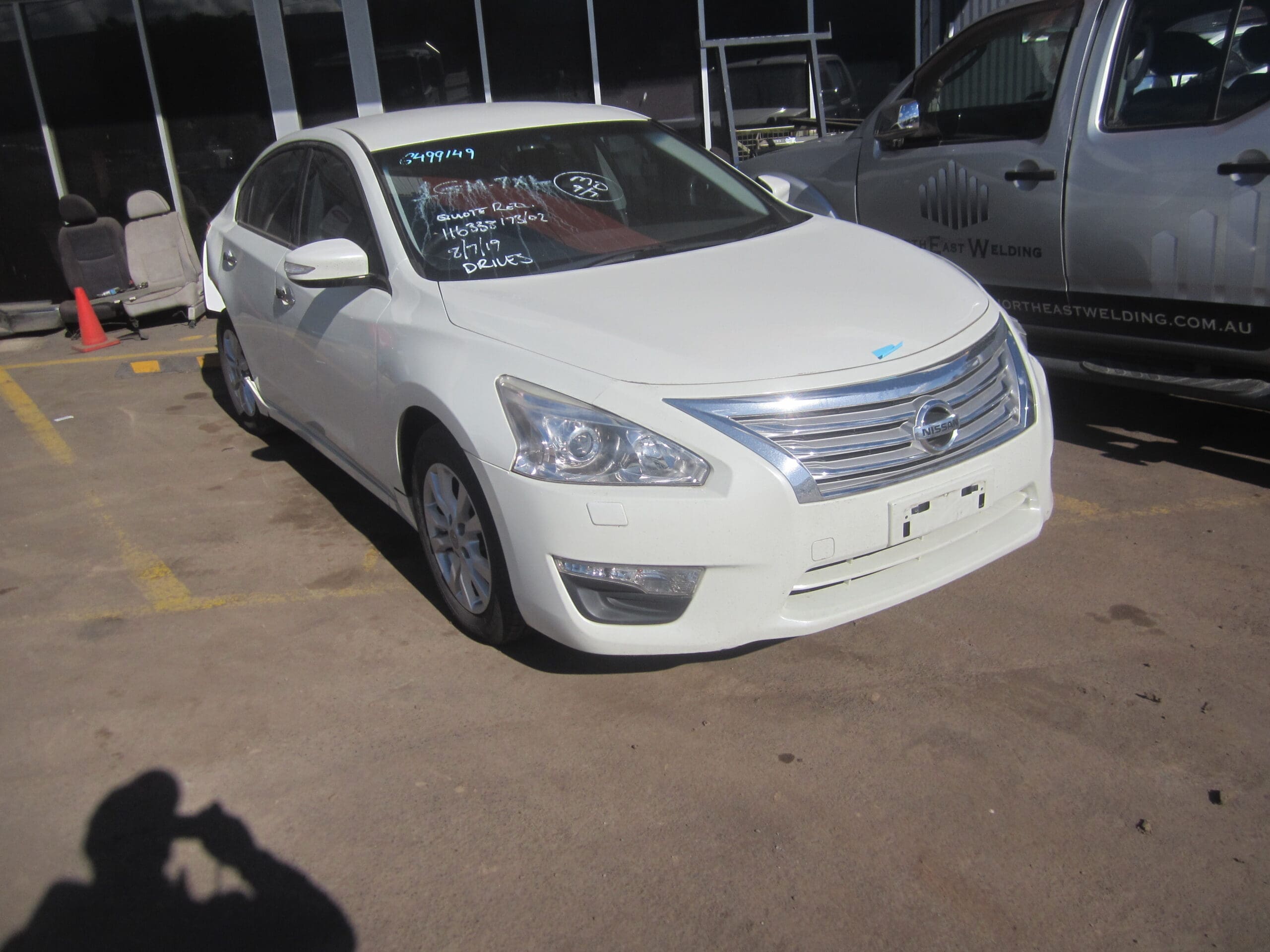 NISSAN ALTIMA L33 VQ35 AUTO WHITE 2015 WRECKING