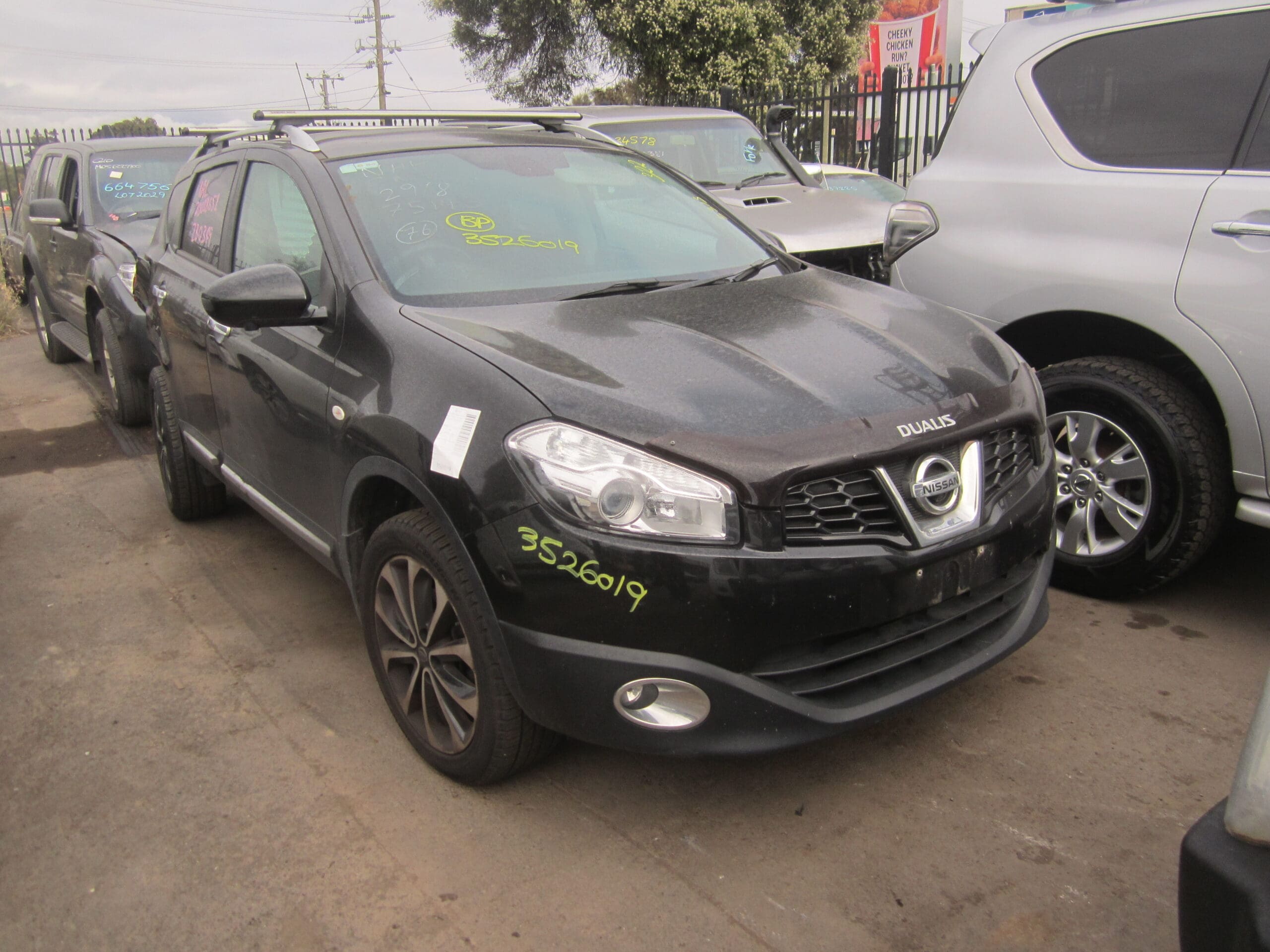 NISSAN DUALIS J10 Ti-L 2L AWD CVT AUTO BLACK 2014 WRECKING