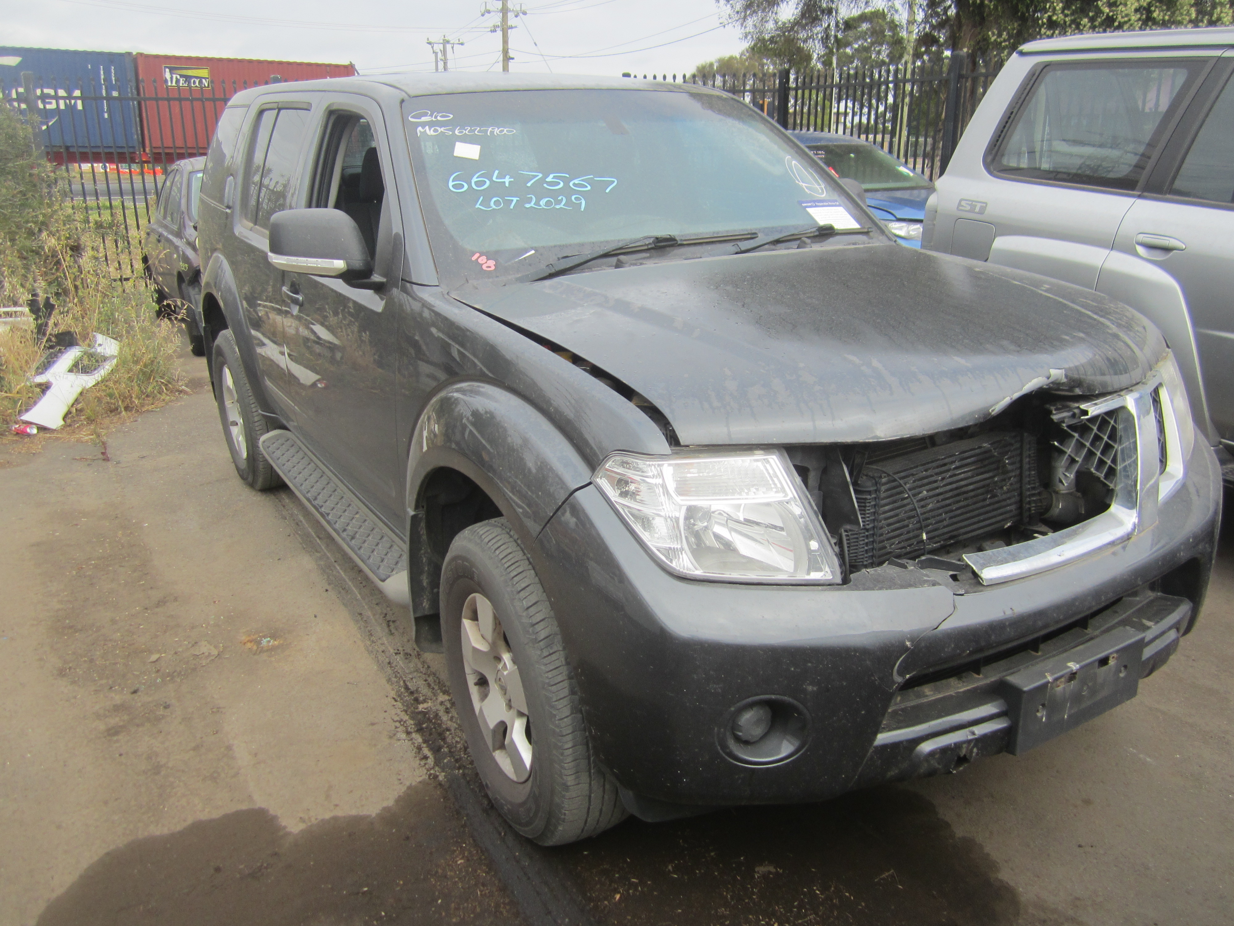 NISSAN PATHFINDER R51 ST YD25 DIESEL GREY 2012 WRECKING